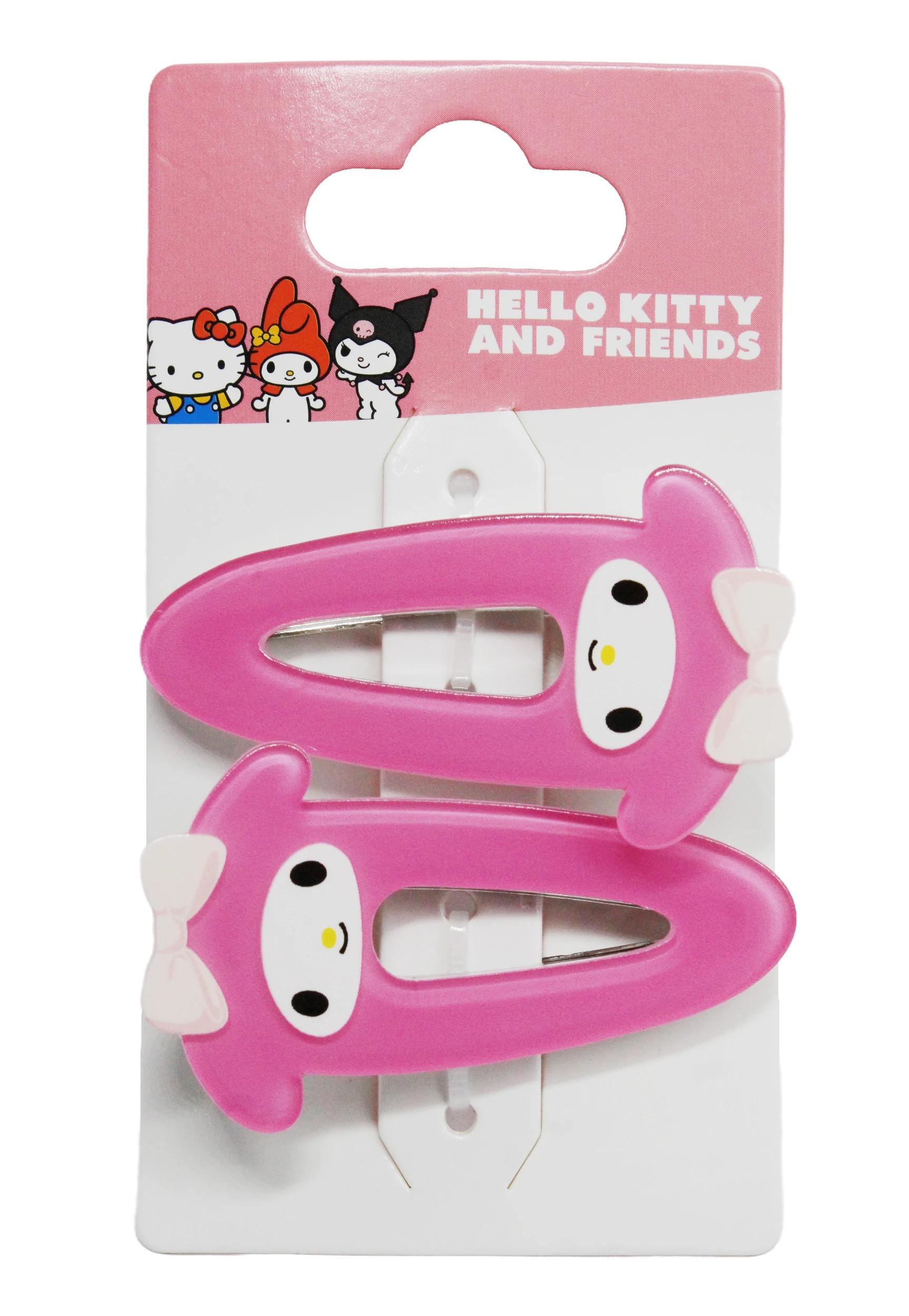 1 Hello Kitty and Friends License 2 Pack Pink Snap Hair Clips Mymelody, 1 of 2