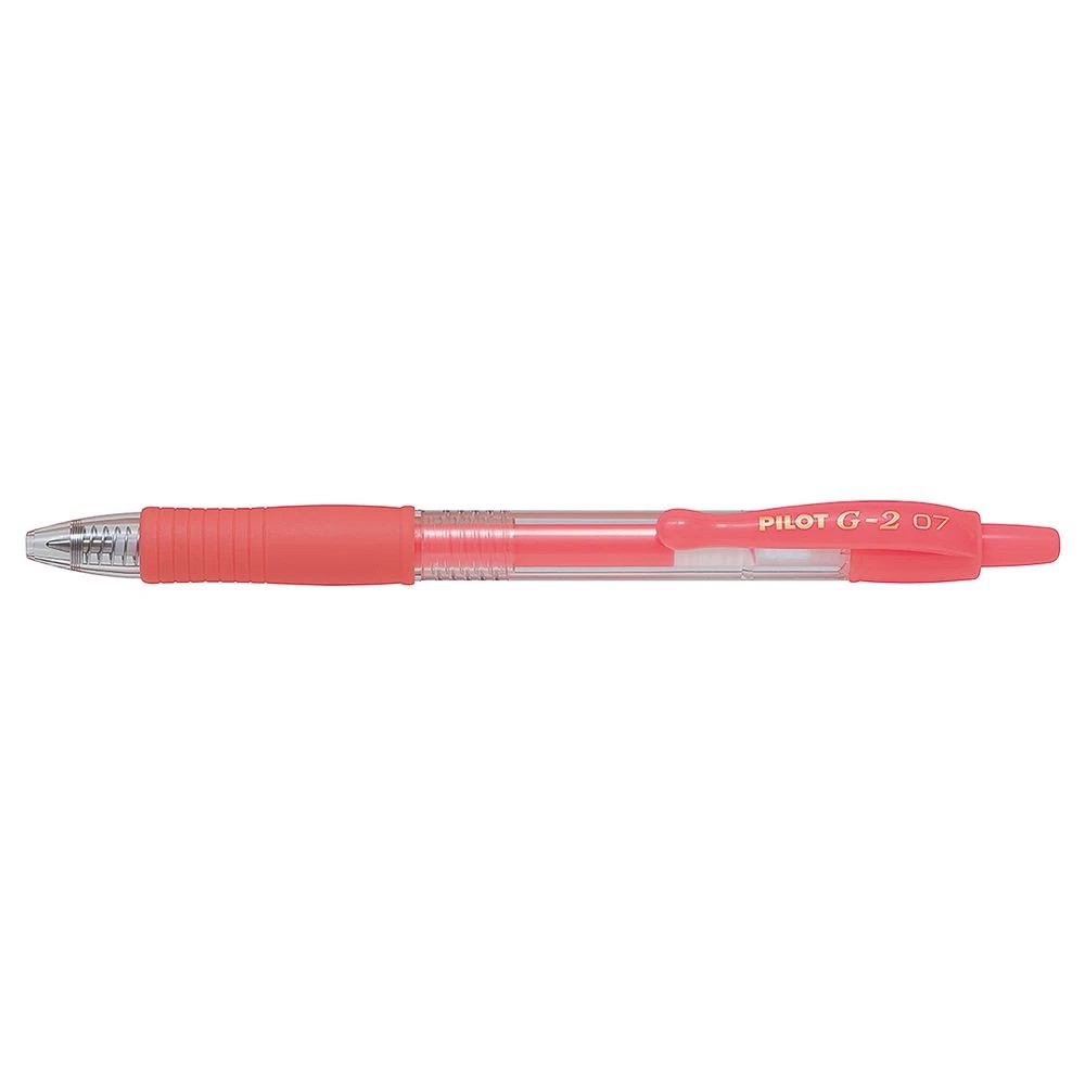 2 PILOT G2 Gel Pen 0.7mm Neon Red, 2 of 2