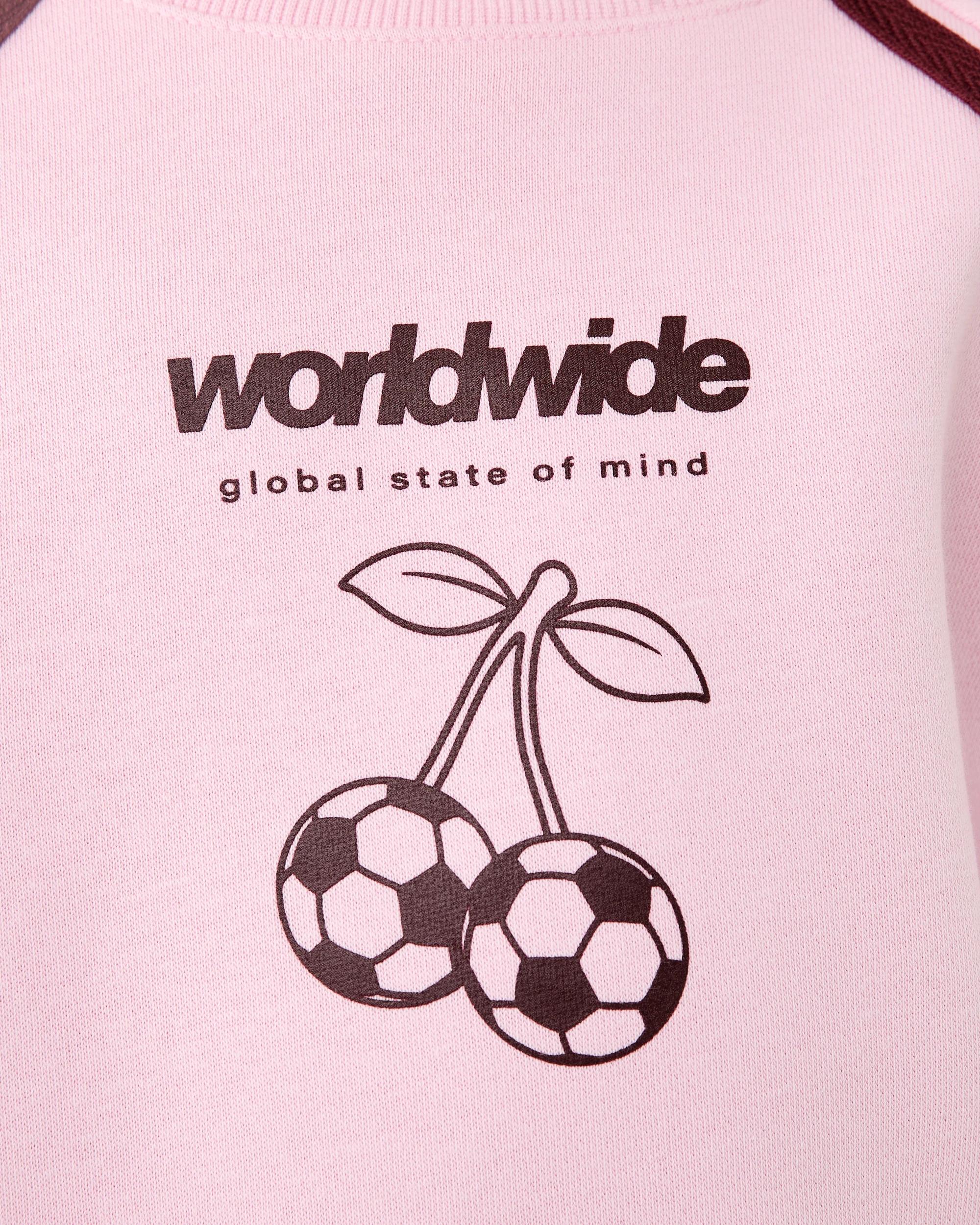 5 Raglan Sport Crew Neck Sweatshirt Pink Ball, 5 of 8
