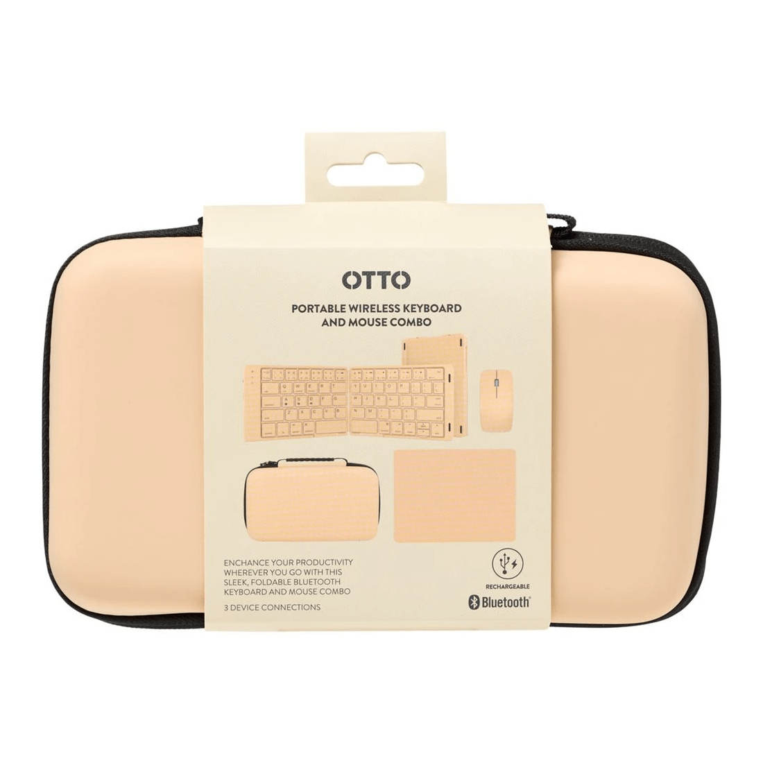 5 Otto On The Go Mouse and Keyboard Travel Pack Tan, 5 of 5