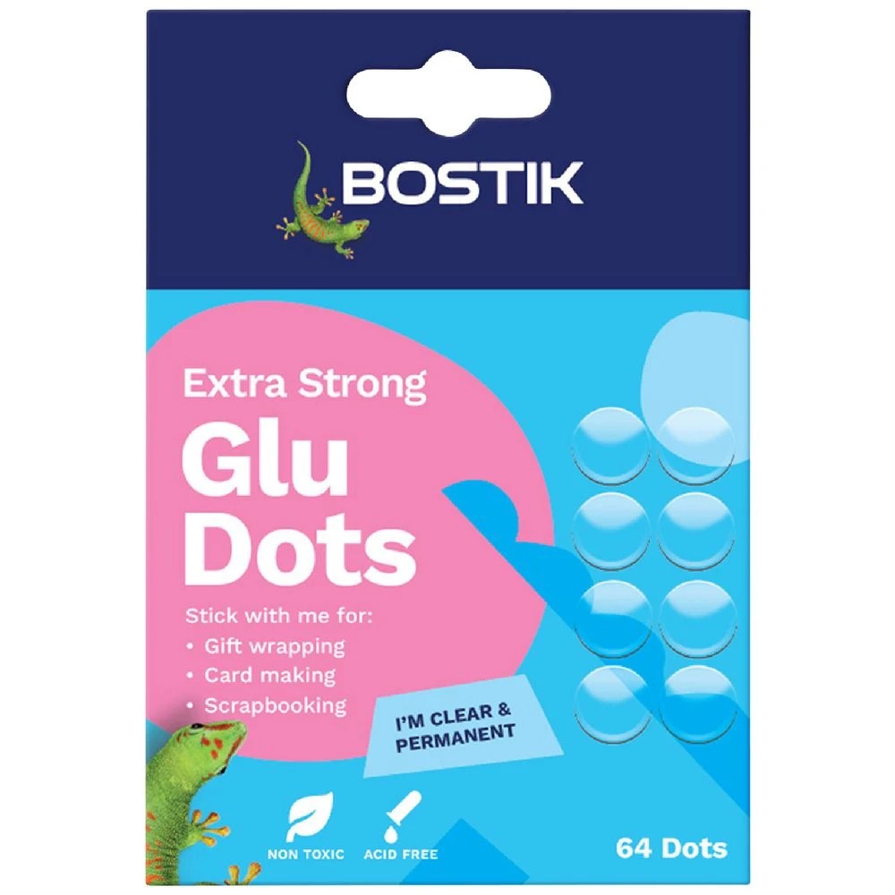 1 Bostik Permanent Glu Dots 64 Pack, 1 of 4