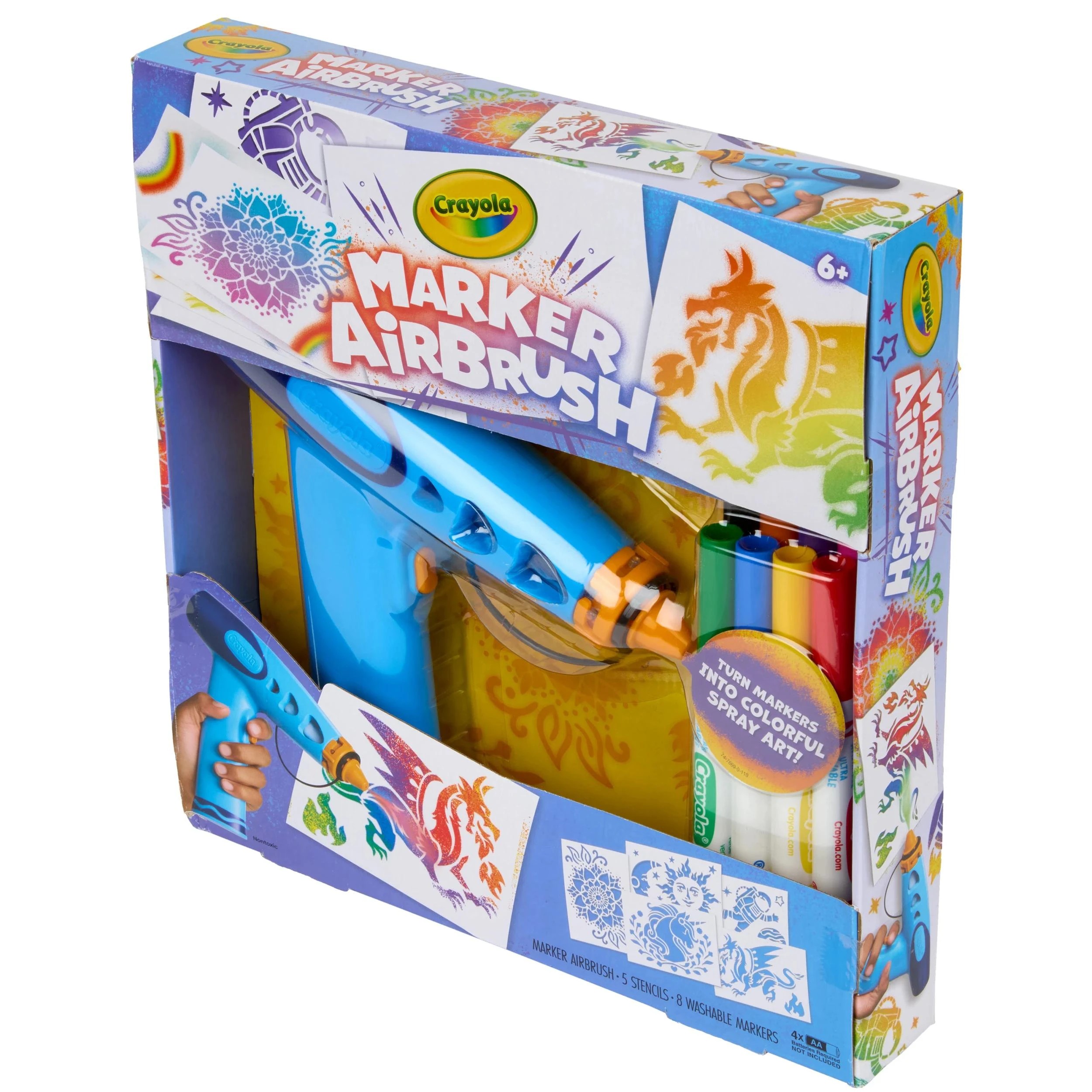 6 Crayola Marker Airbrush Sprayer - Multi, 6 of 8