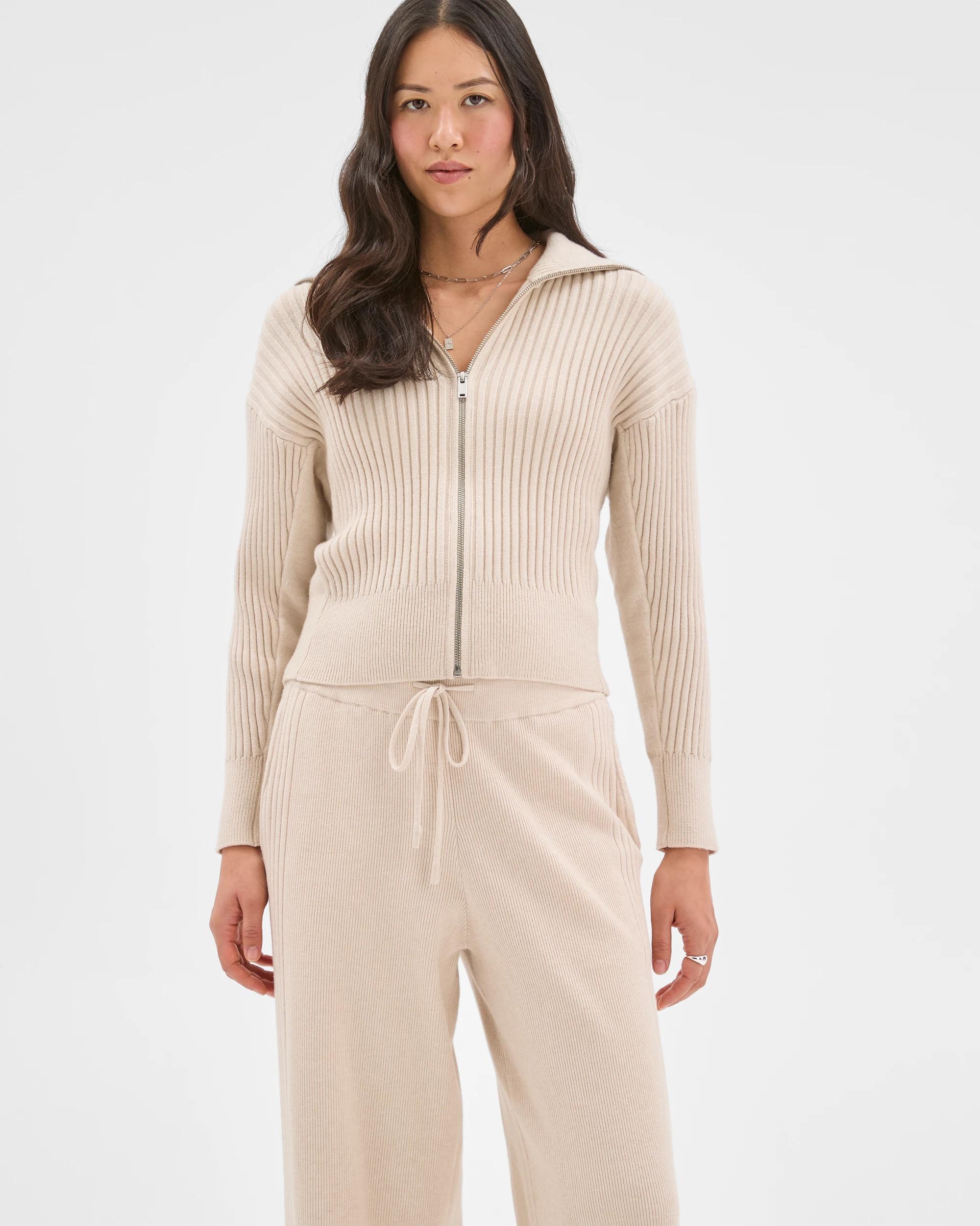 4 Target Woman Clean Knit Rib Lounge Pants BIRCH MARLE, 4 of 7