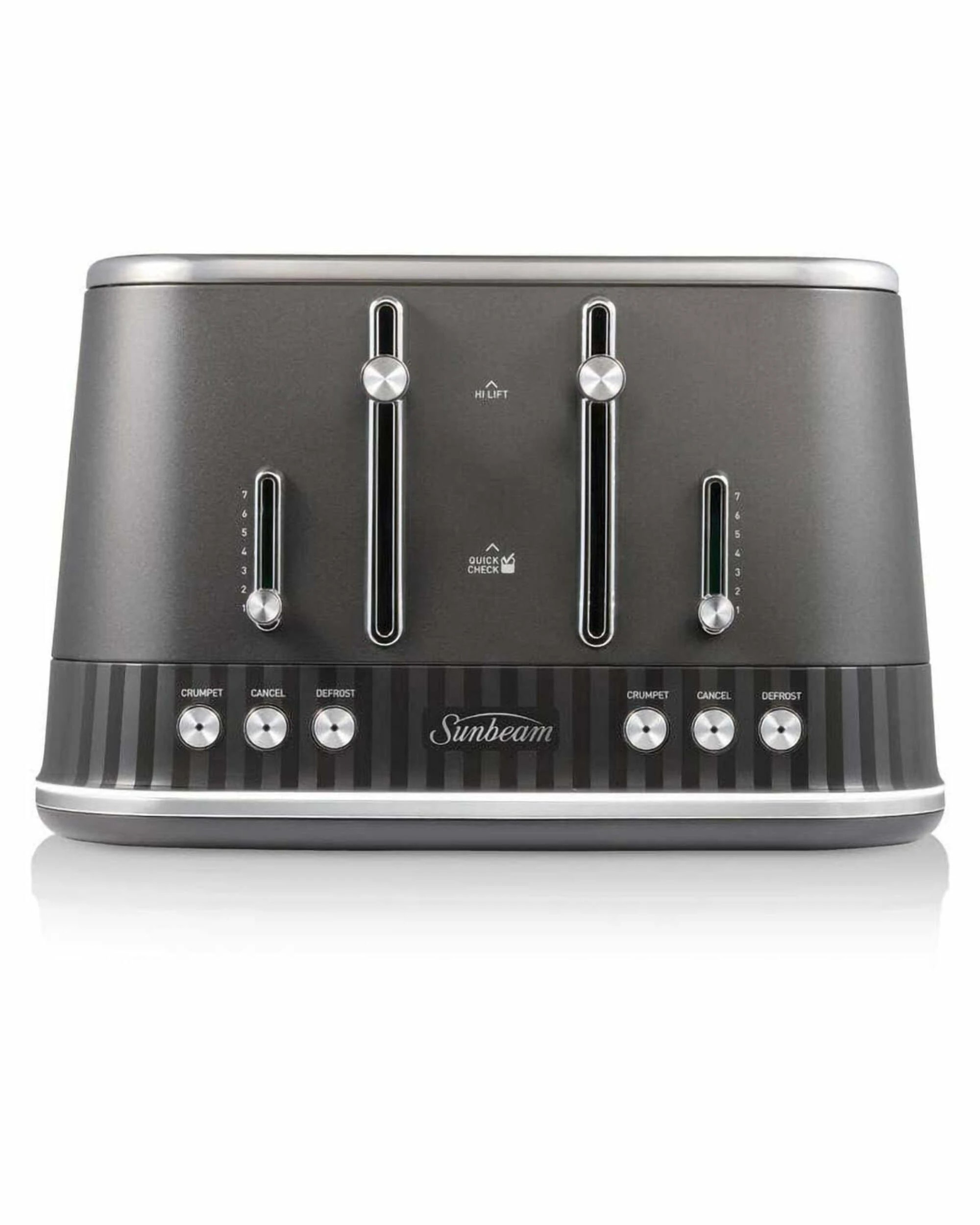 1 Sunbeam French Riviera Collection 4 Slice Toaster - Graphite, 1 of 3