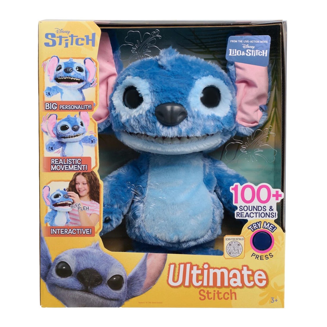 1 43cm Disney Ultimate Stitch Interactive Feature Plush Toy, 1 of 9
