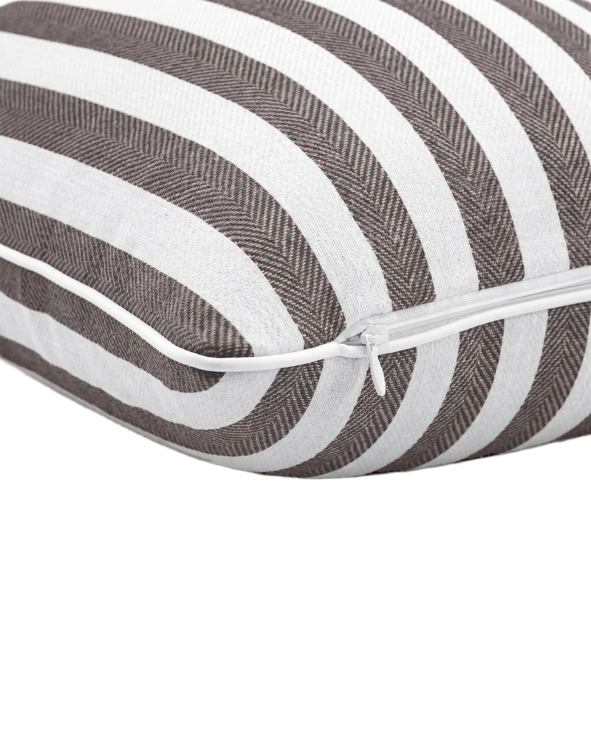 3 Gioia Casa 2-Pack Yarn-Dyed Linen Cotton Cushion Covers 30x50cm - Cocoa, 3 of 3