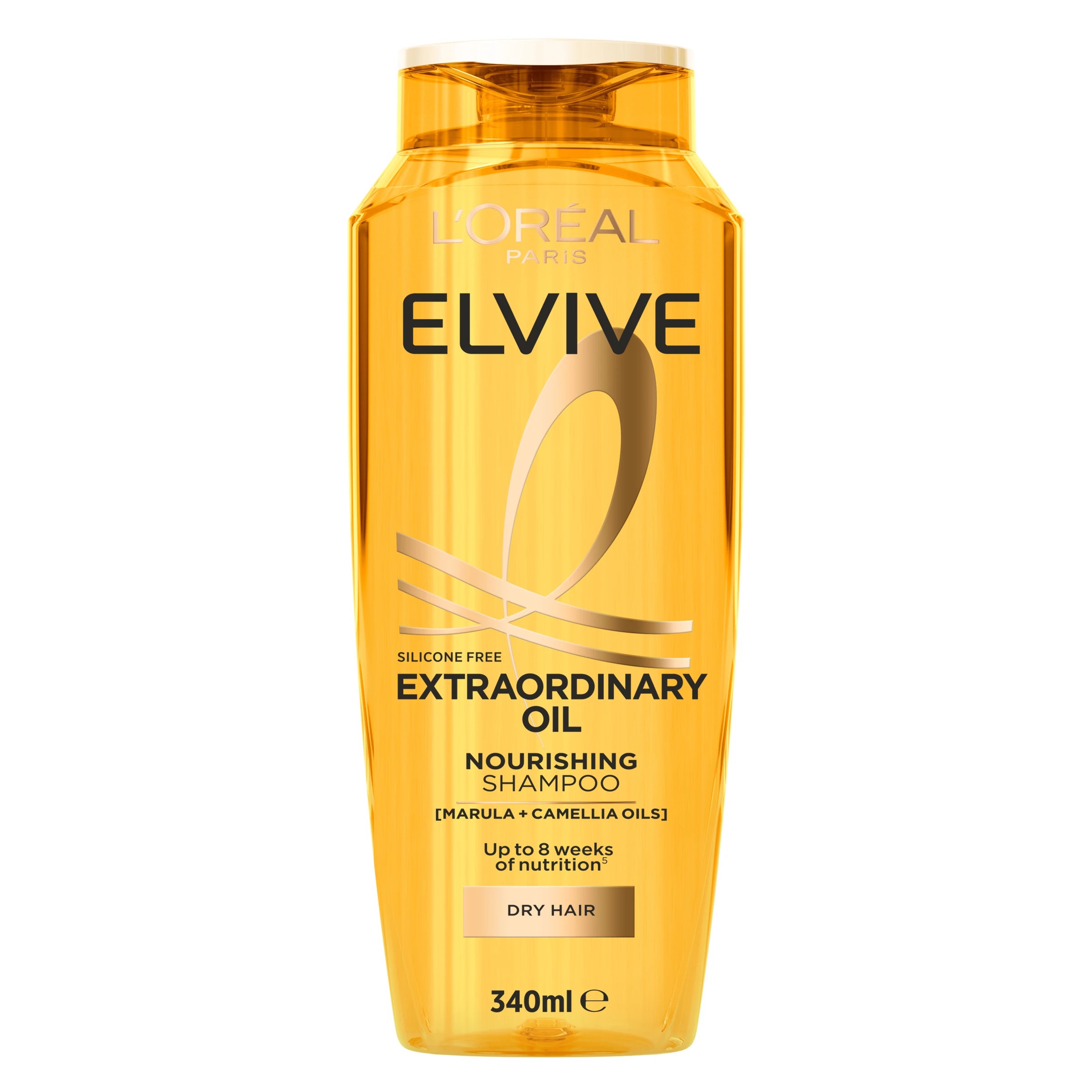 1 L'Oreal Paris Elvive Extraordinary Oil Nourishing Shampoo 340ml - Marula Oil and Camellia Oil, 1 of 4