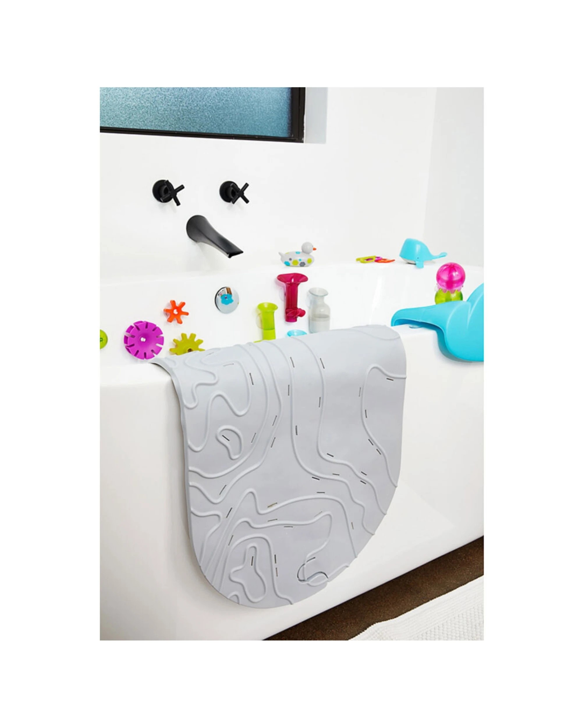 5 Boon Griffle Bath Mat - Grey, 5 of 7
