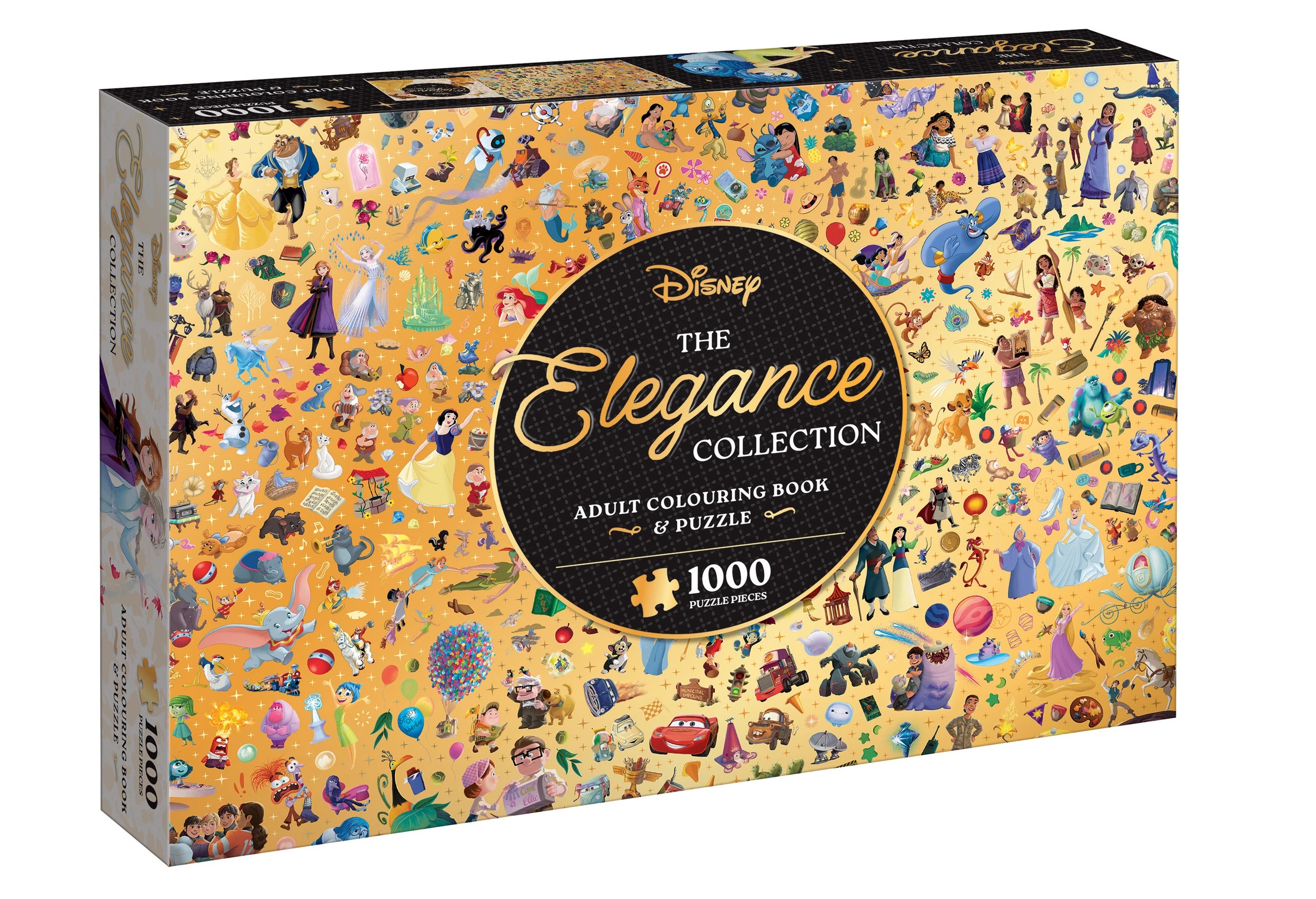1 Disney The Elegance Collection Adult Colouring Book and Puzzle - Book, 1 of 2