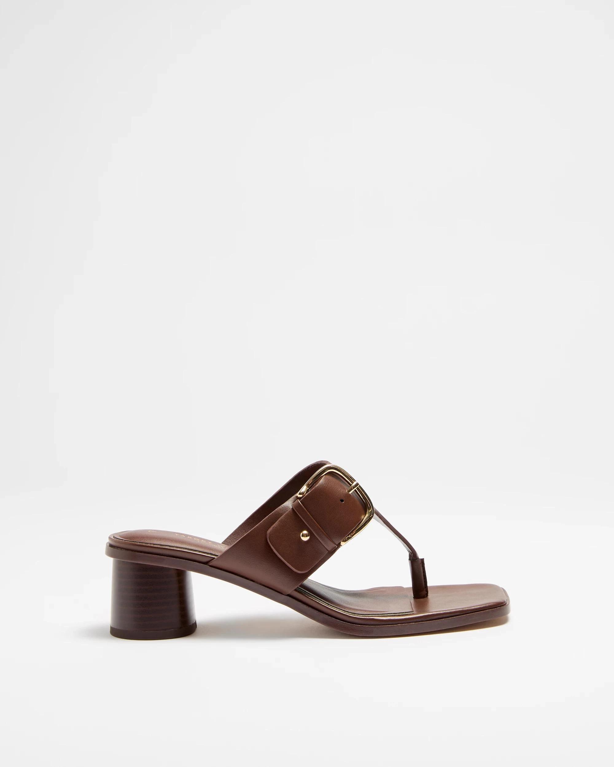 1 Target Woman Womens Round Thong Heel - Ellie CHOCOLATE BROWN, 1 of 3