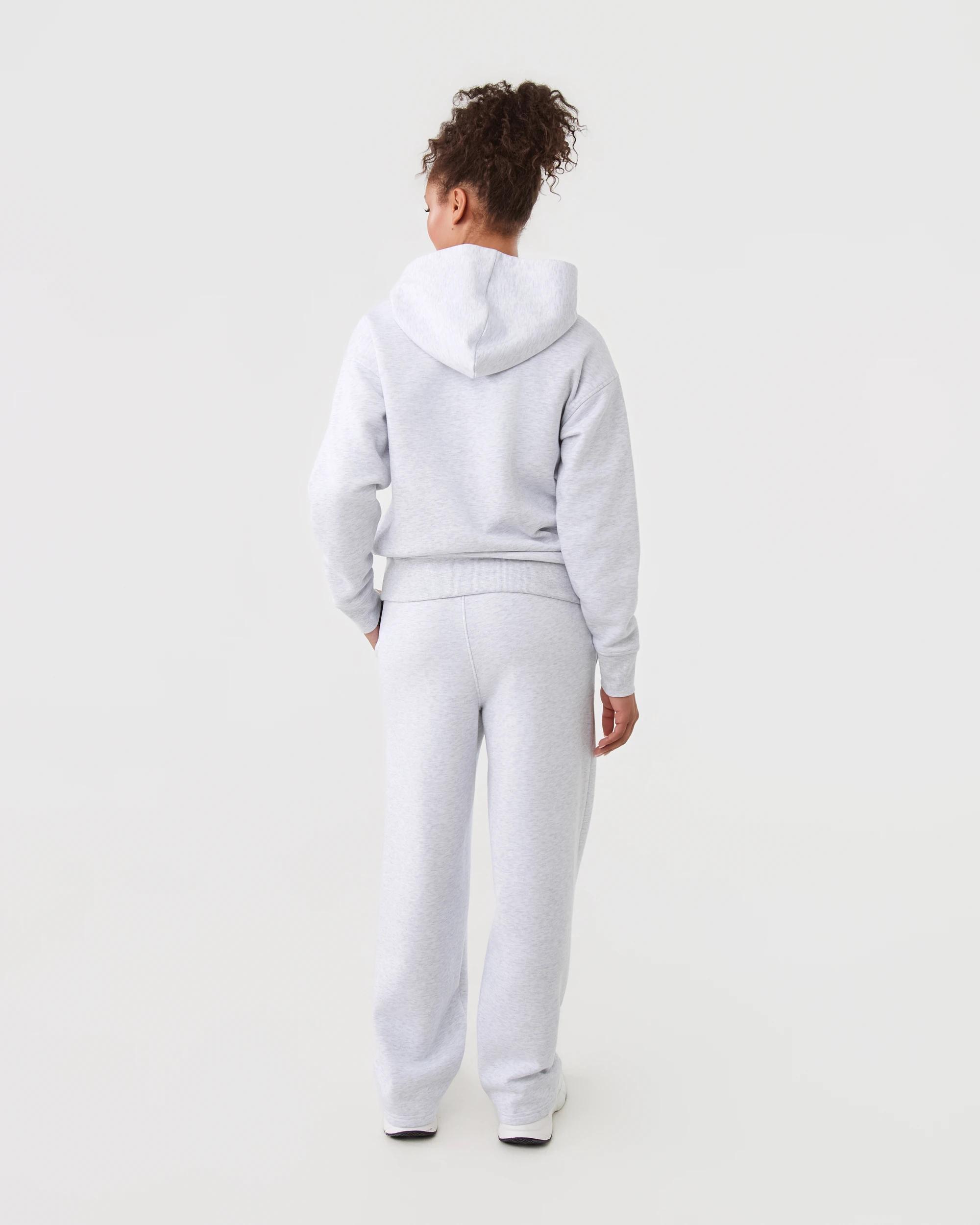 4 Active Womens Essential Straight Leg Trackpants Heather, 4 of 6