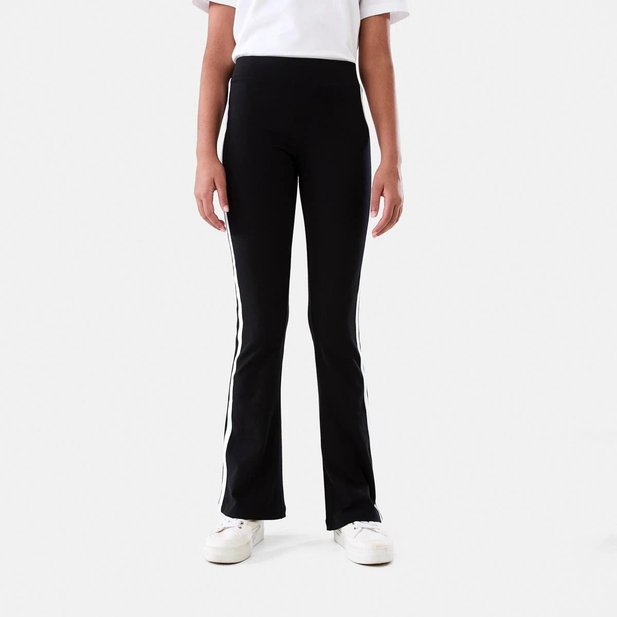 1 Side Stripe Flare Leggings BLACK, 1 of 6