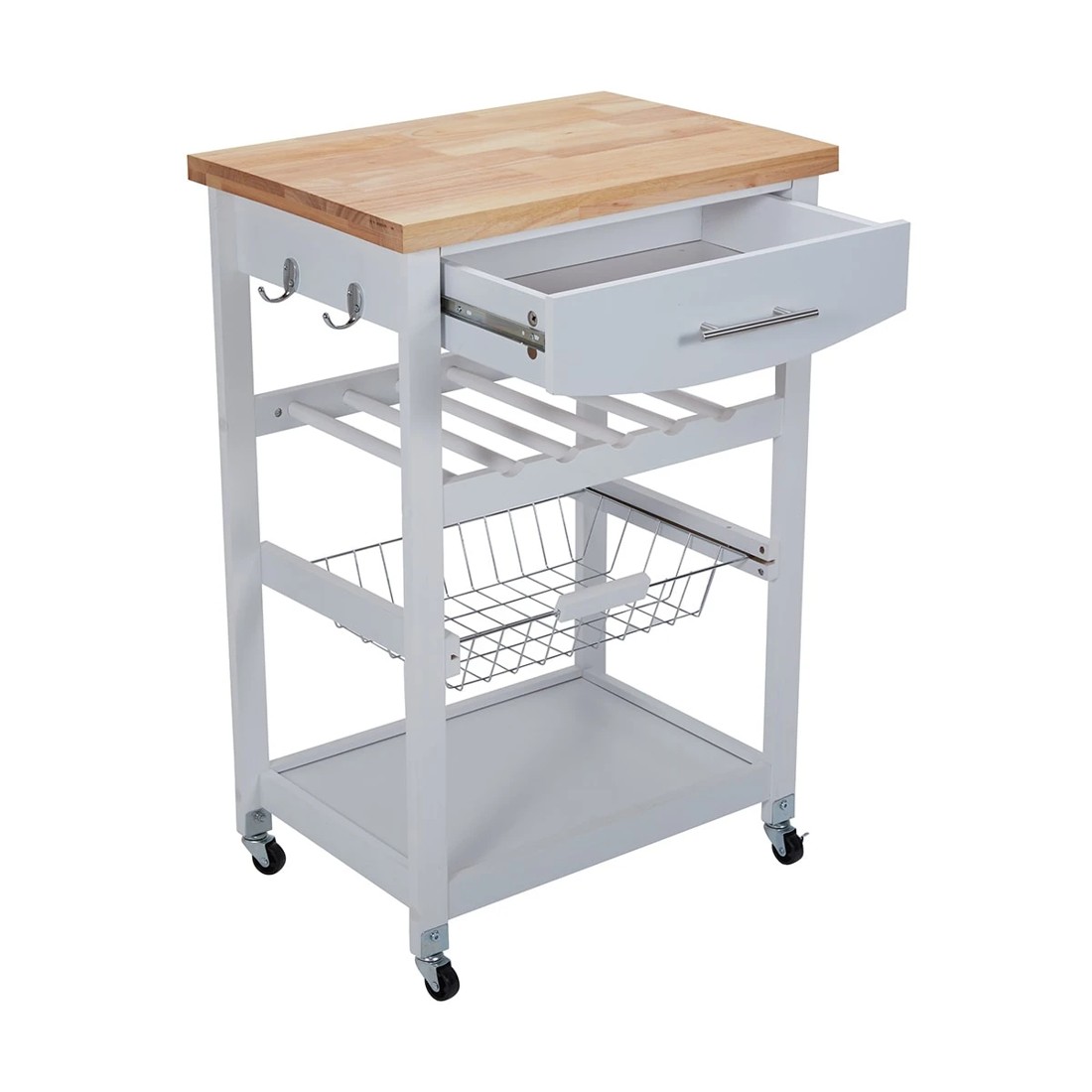 3 White Kitchen Trolley, 3 of 10