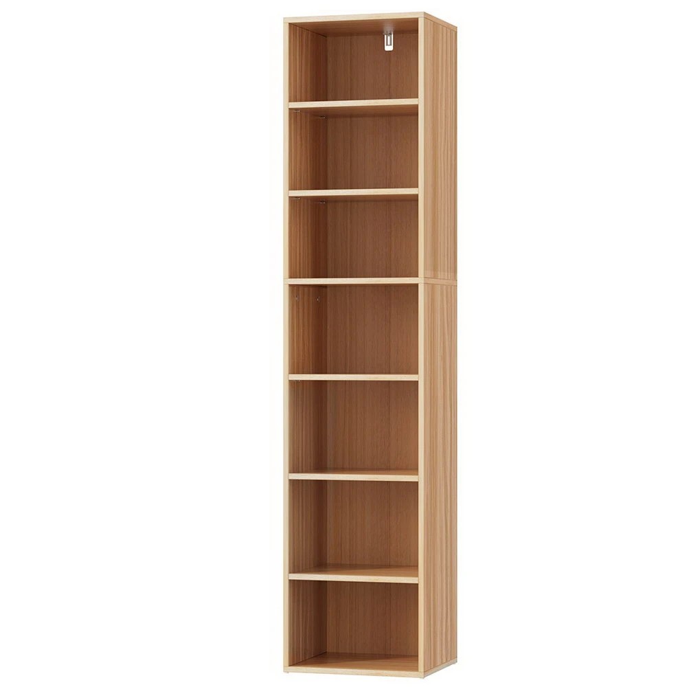 1 Artiss Bookshelf 7 Tiers - Natural, 1 of 5