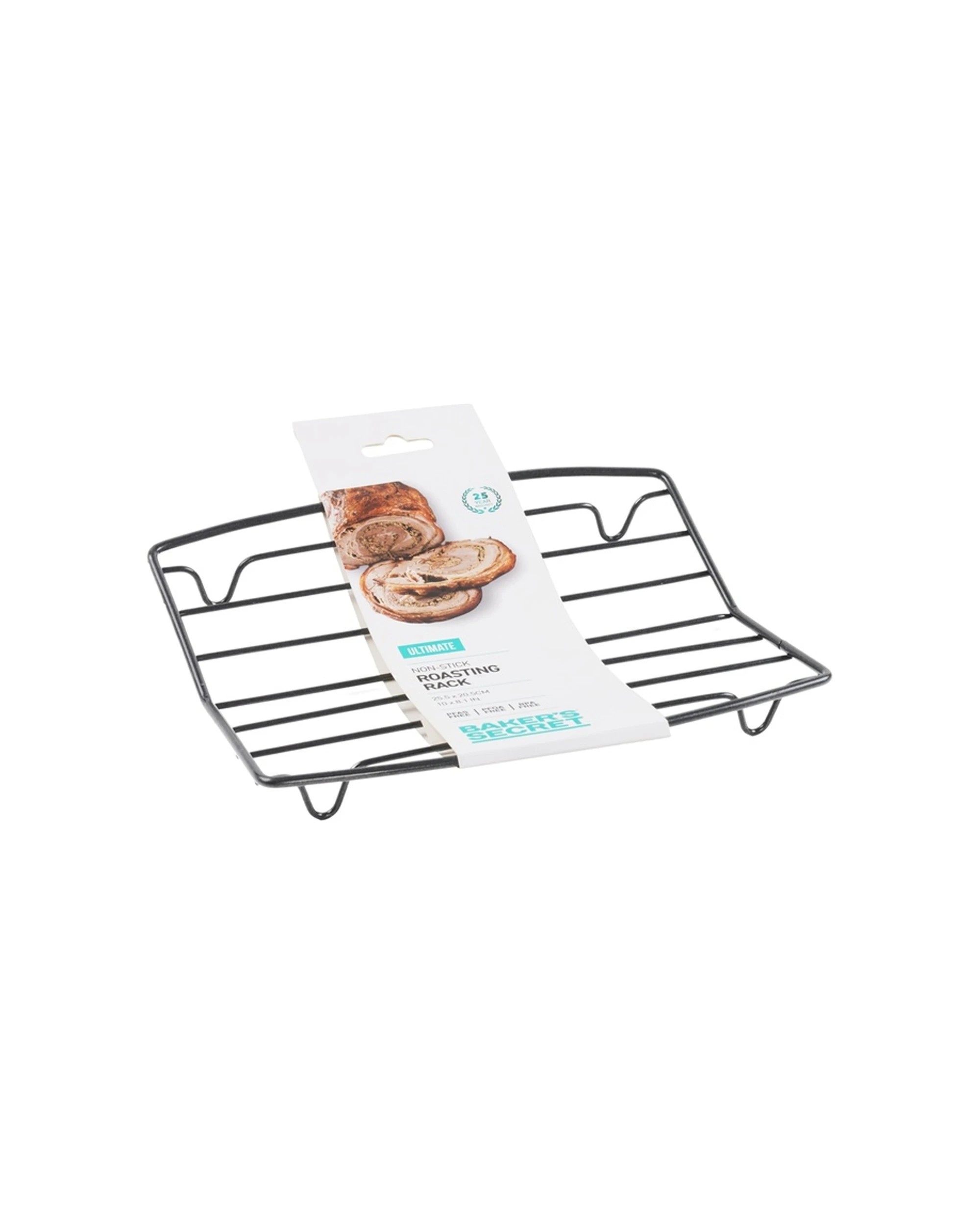 Bakers Secret Ultimate Non-Stick Roasting Rack 25.5x20.5cm Durable ...