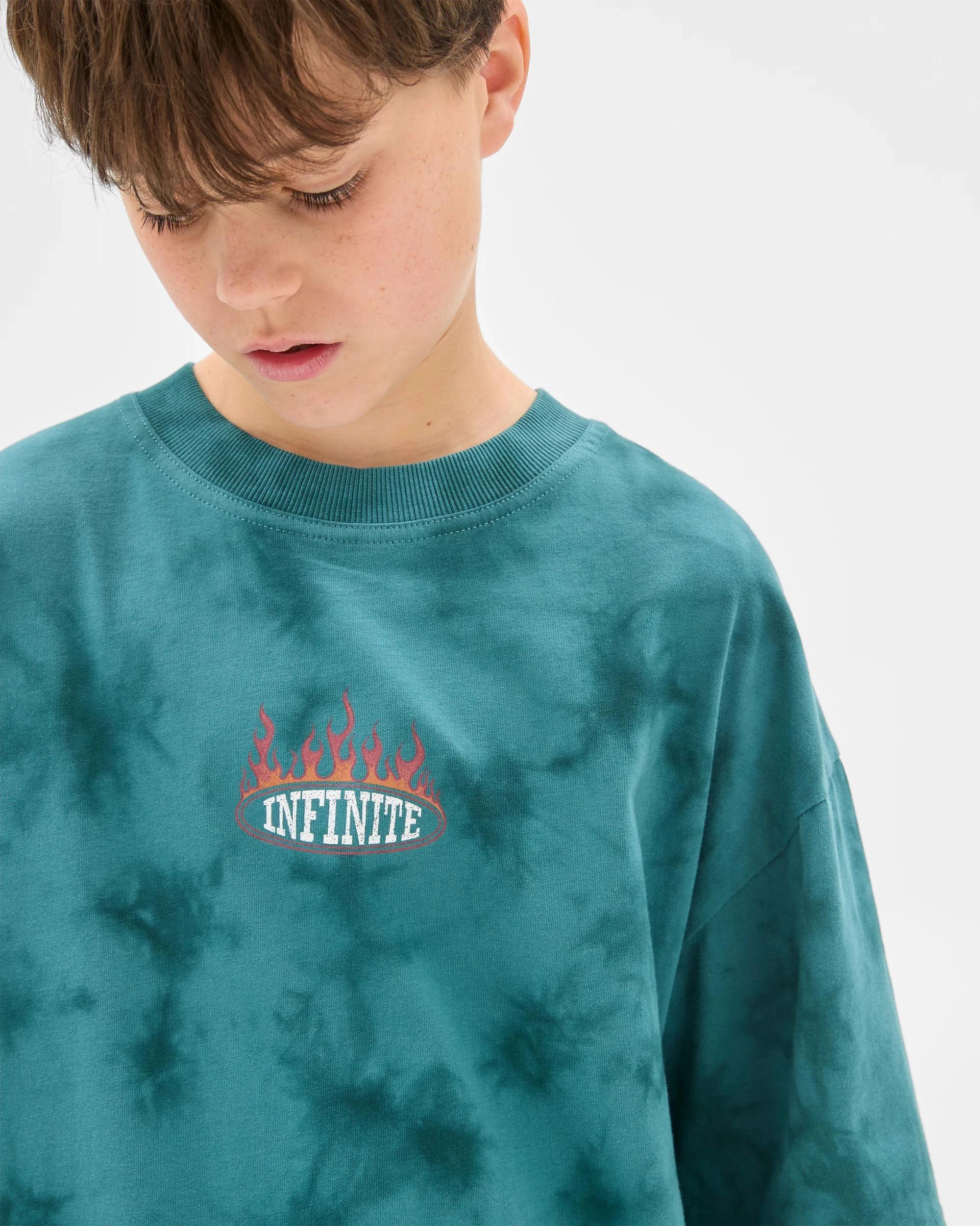 3 Target Australian Cotton Oversized Washed T-Shirt TEAL, 3 of 5