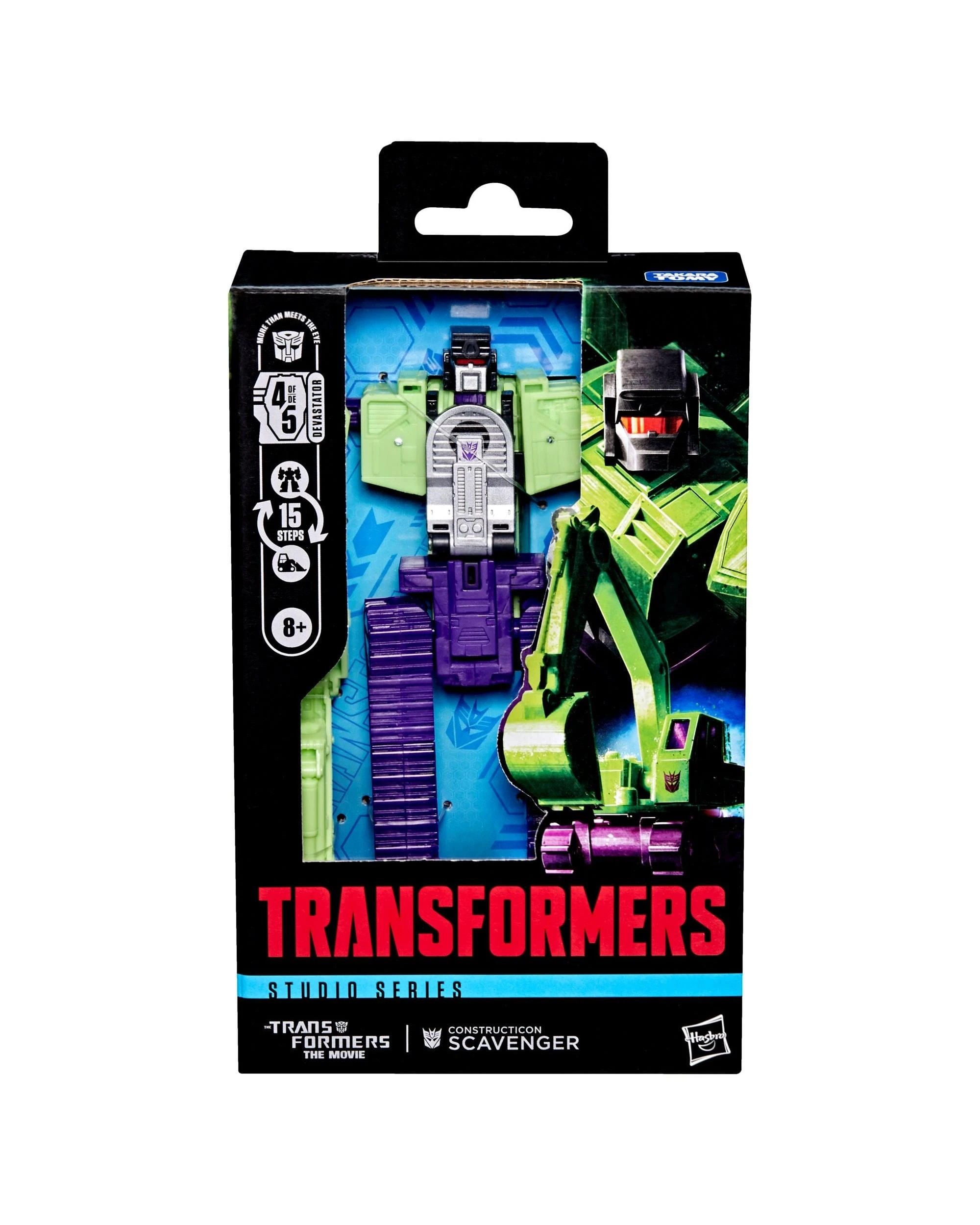 2 Hasbro Transformers Studio Series Deluxe Class Transformers The Movie Constructicon Scavenger Action Figure, 2 of 5