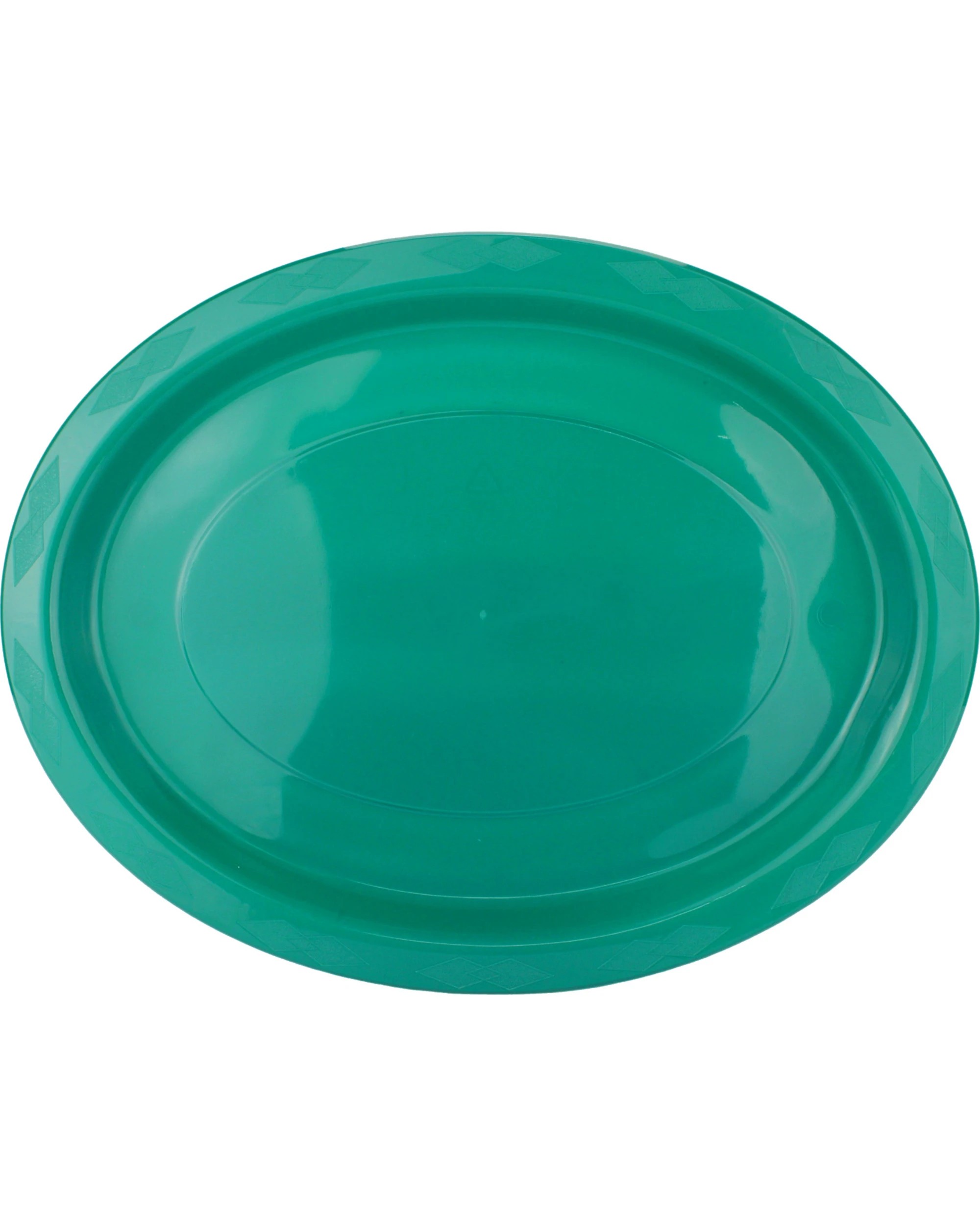 1 Alpen Reusable Oval Plates 31.5cm Pack of 20 - Jade Green - Green, 1 of 3