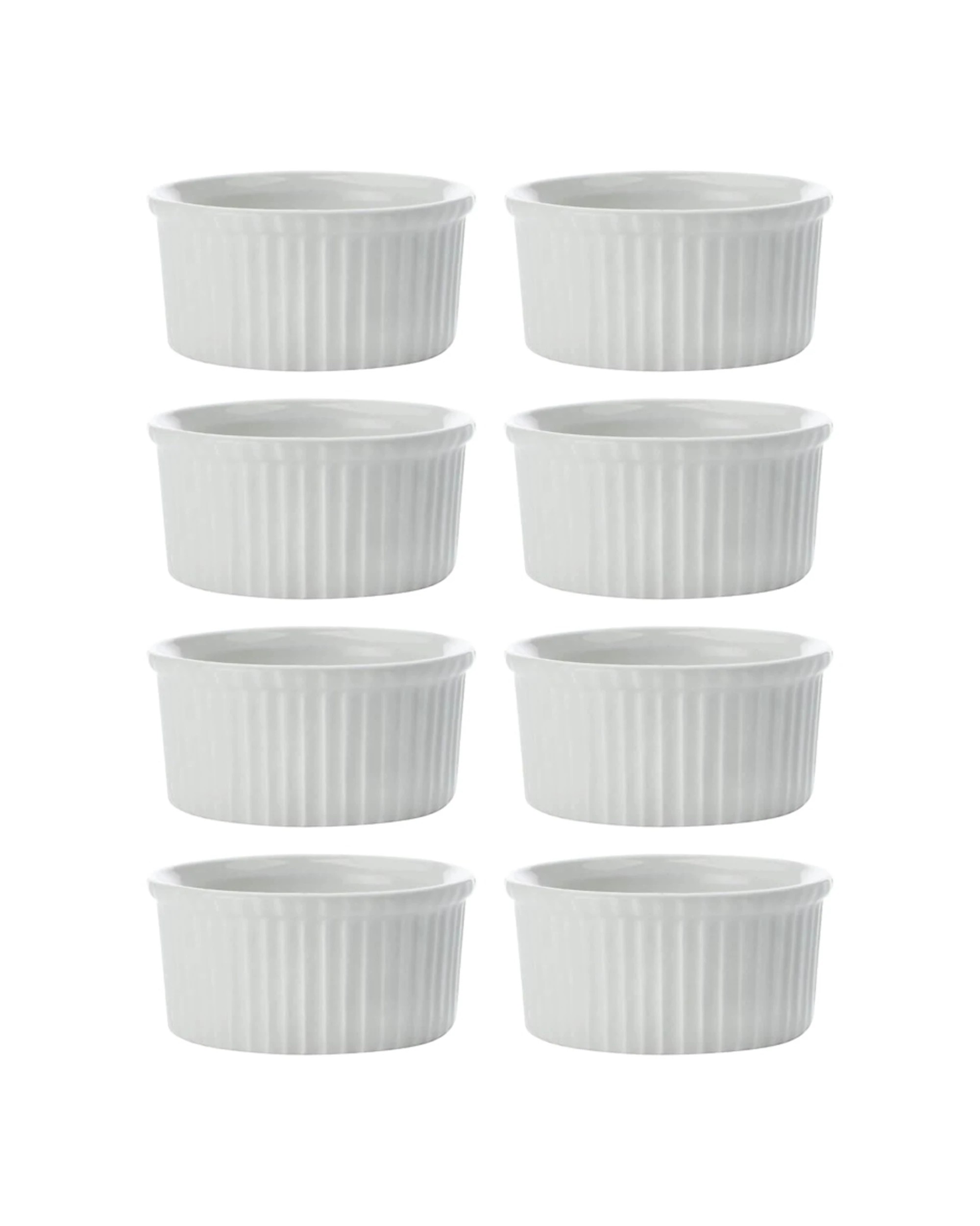 1 Maxwell & Williams 8PK White Basics Ramekin 7.5cm Set - White, 1 of 3