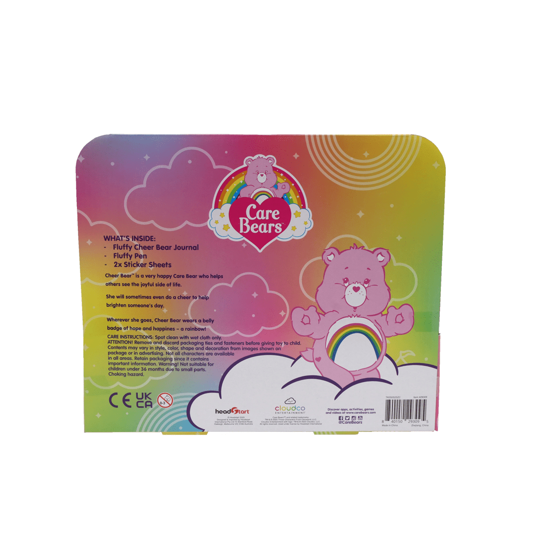 3 Care Bears Cheer Bear Fluffy Journal Set, 3 of 3