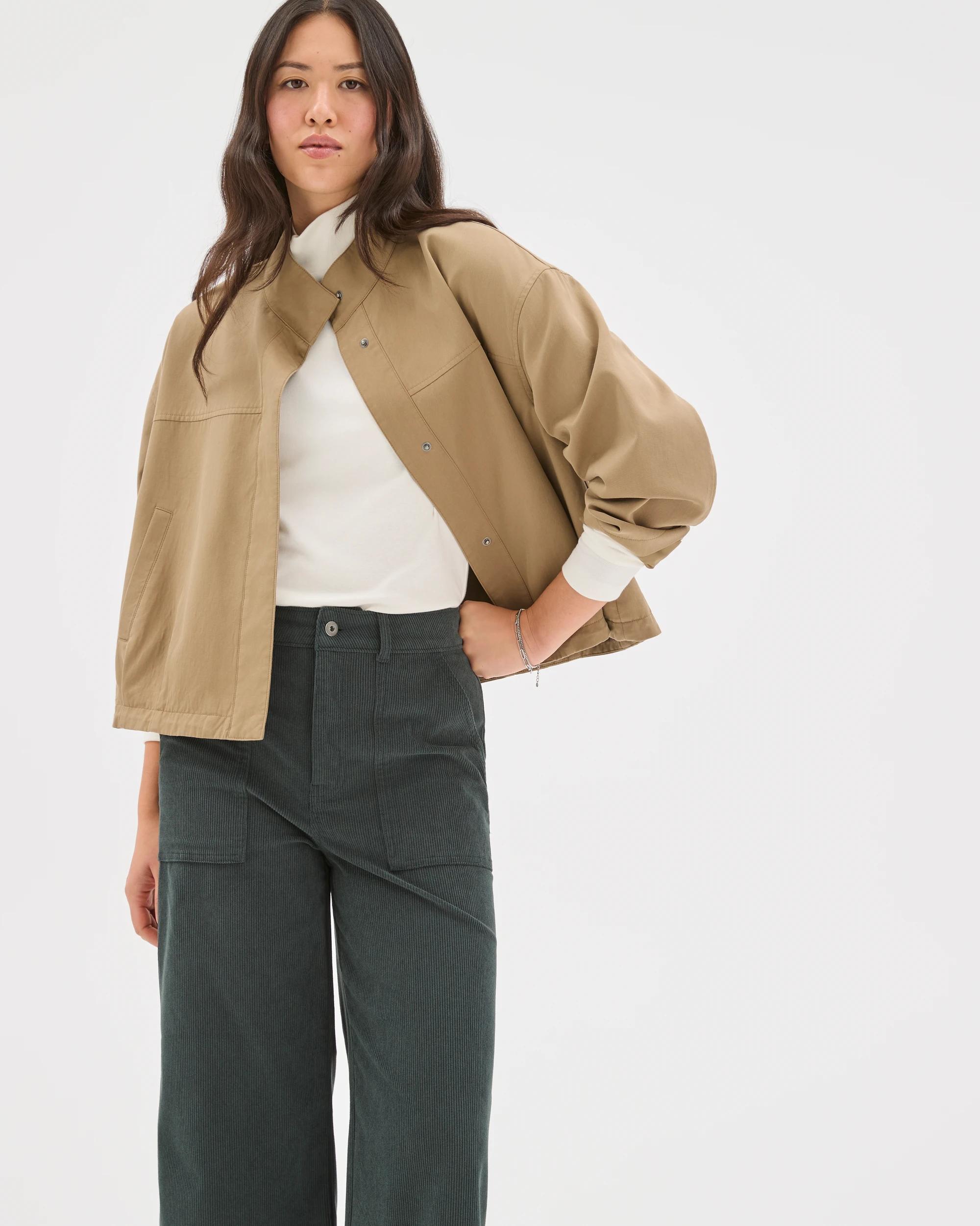 3 Target Woman Crop Length Wide Leg Corduroy Pants MIDNIGHT JADE, 3 of 7