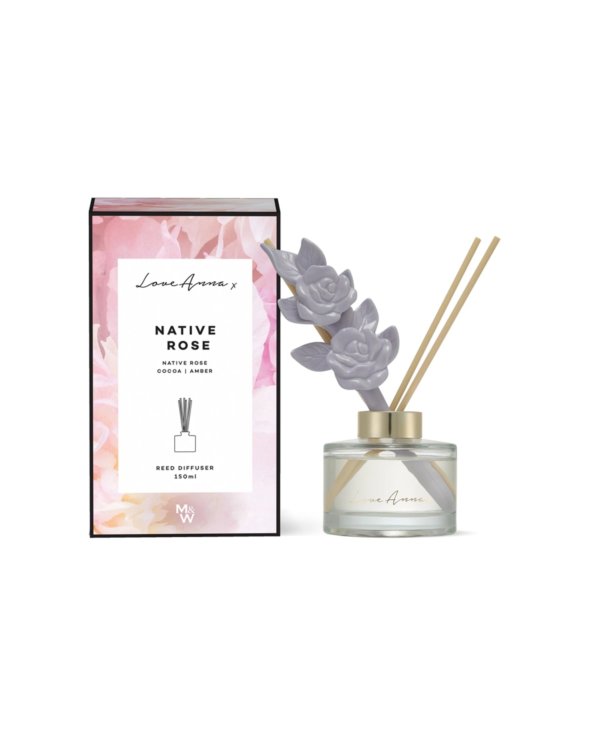 1 Love Anna X Botanika Porcelain Diffuser 150ml Native Rose JG0106 - Plain, 1 of 3