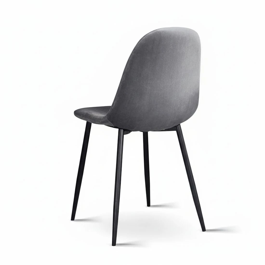 6 Artiss Dining Chairs Set of 4 Velvet Curved Slope - Grey, 6 of 7