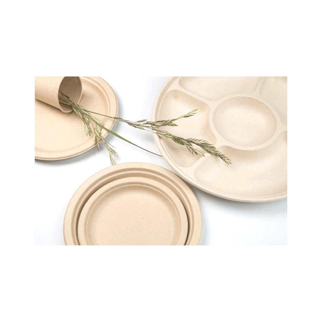 2 60pc Ecosoulife Disposable Harvest Art Series Bowl 500ml Ancient Greek Blue
 - Blue, 2 of 3