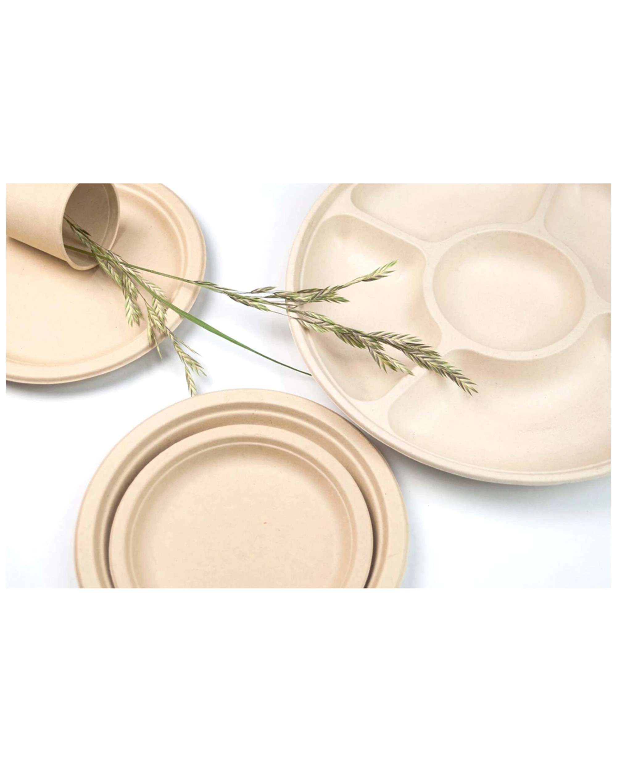 2 60pc Ecosoulife Disposable Harvest Art Series Bowl 500ml Ancient Greek Blue
 - Blue, 2 of 3