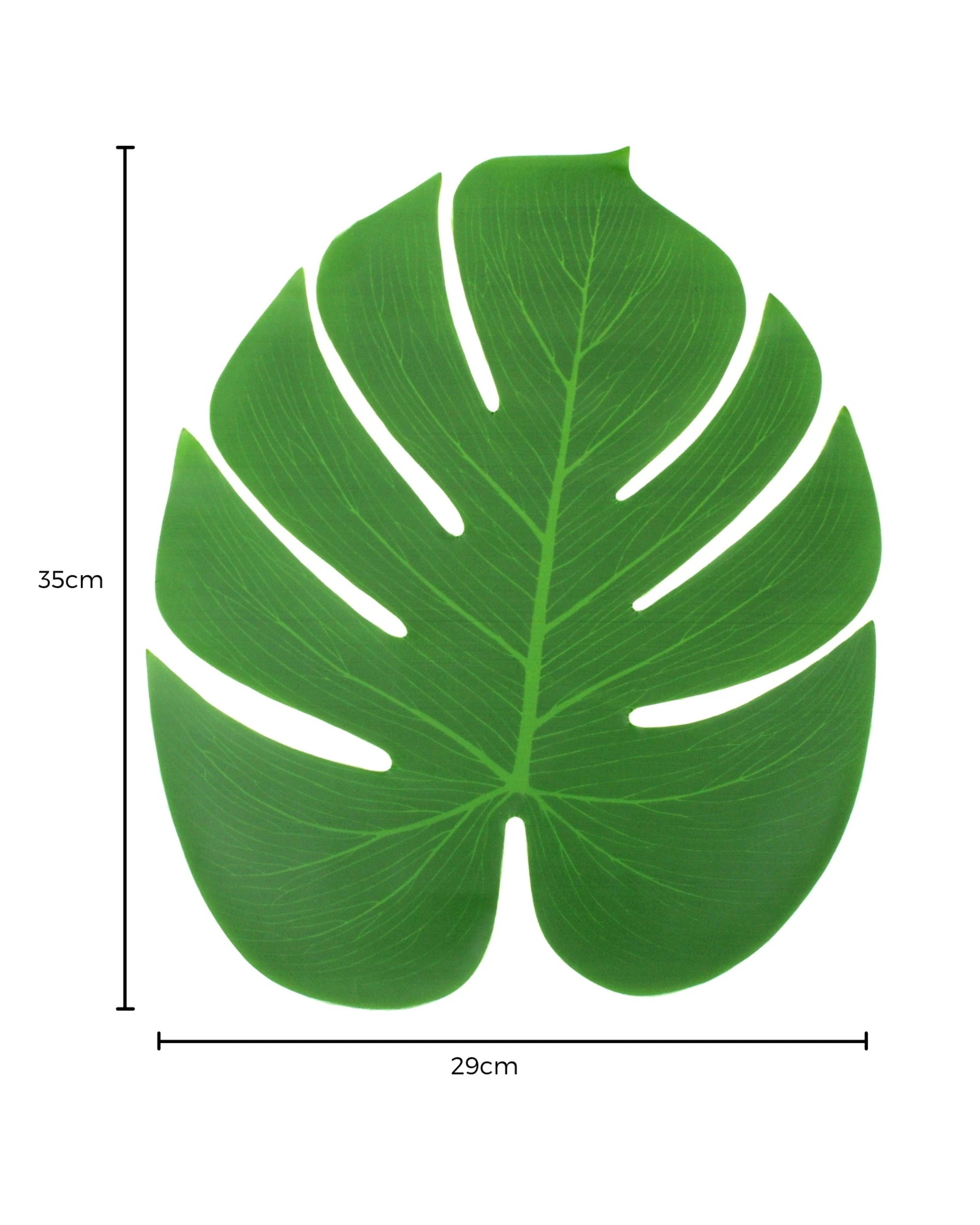 2 Partyrama Artificial Tropical Palm Leaves 35cm Pack of 12, 2 of 2