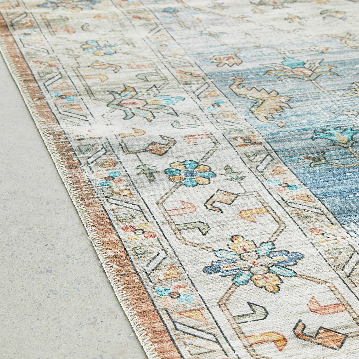 5 Common Ground Rugs Union Blair 220x150cm - Medium Washable Floor Rug - Blue, 5 of 6