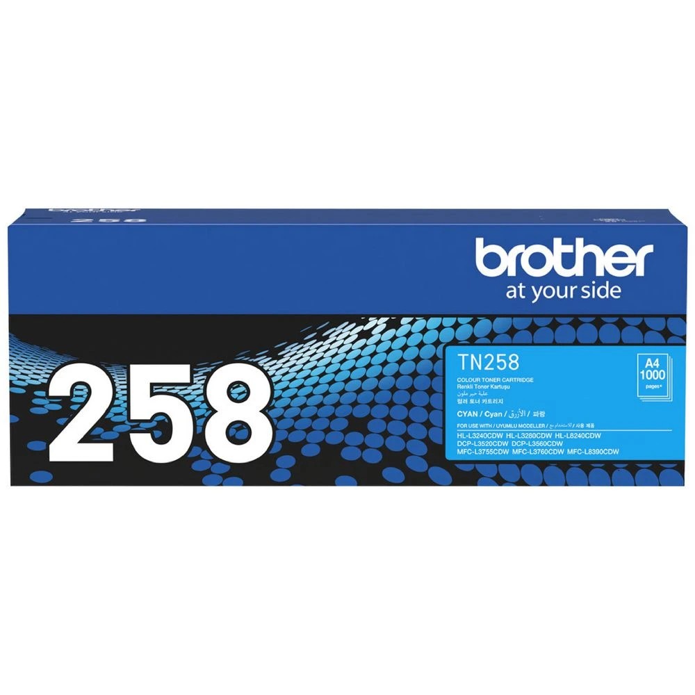 1 Brother TN258C Toner Cartridge Cyan, 1 of 1