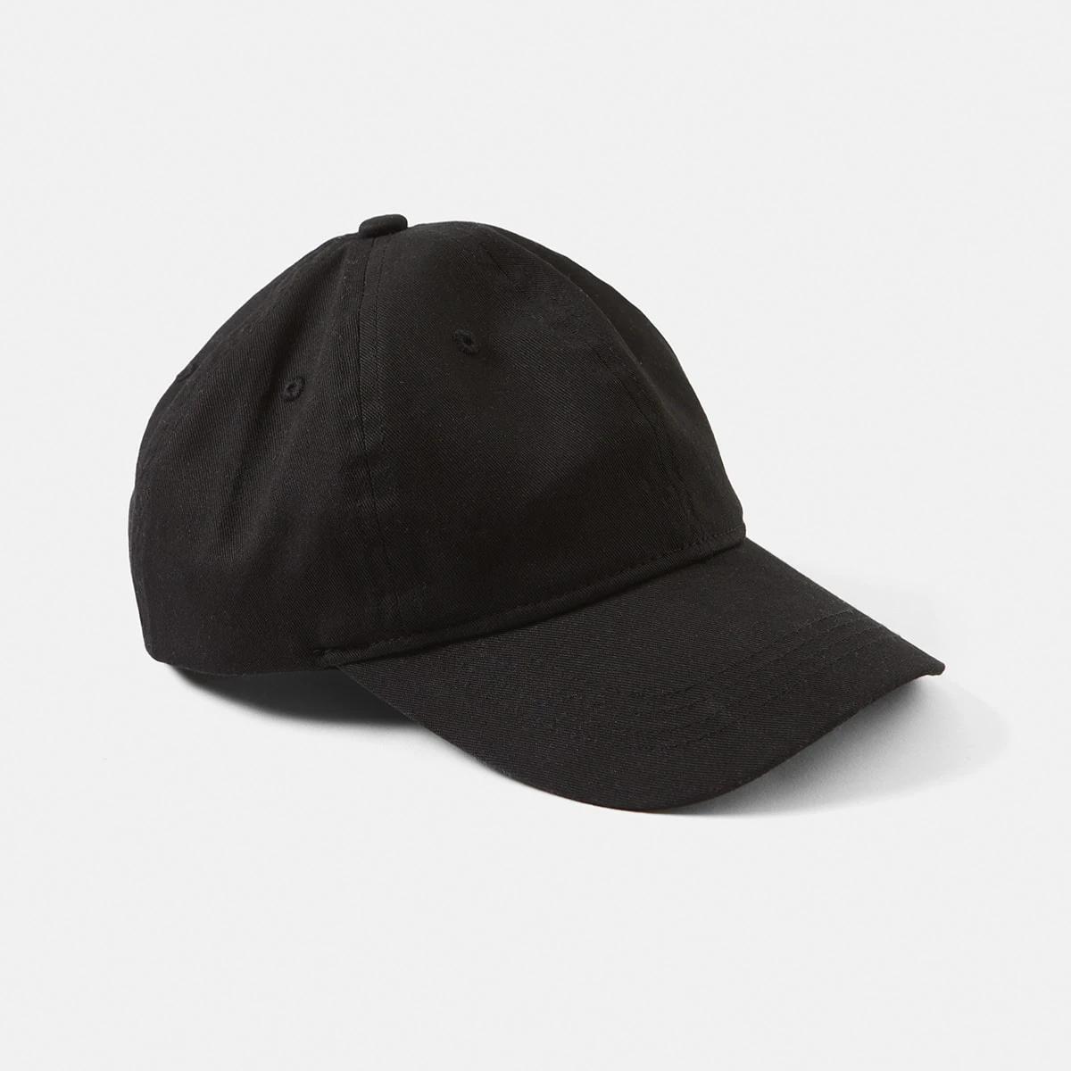 1 Plain Baseball Cap BLACK, 1 of 5