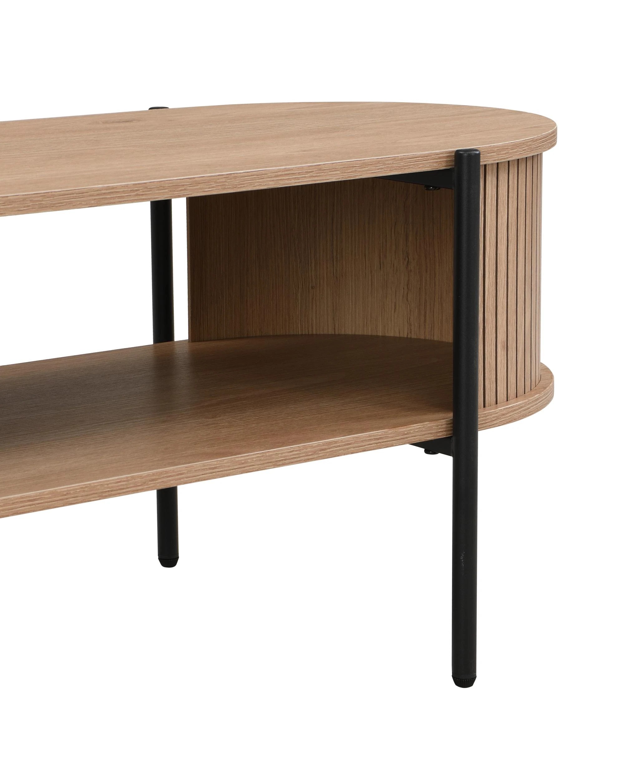 8 Kodu Coffee Table Oval Oak - Black, 8 of 10