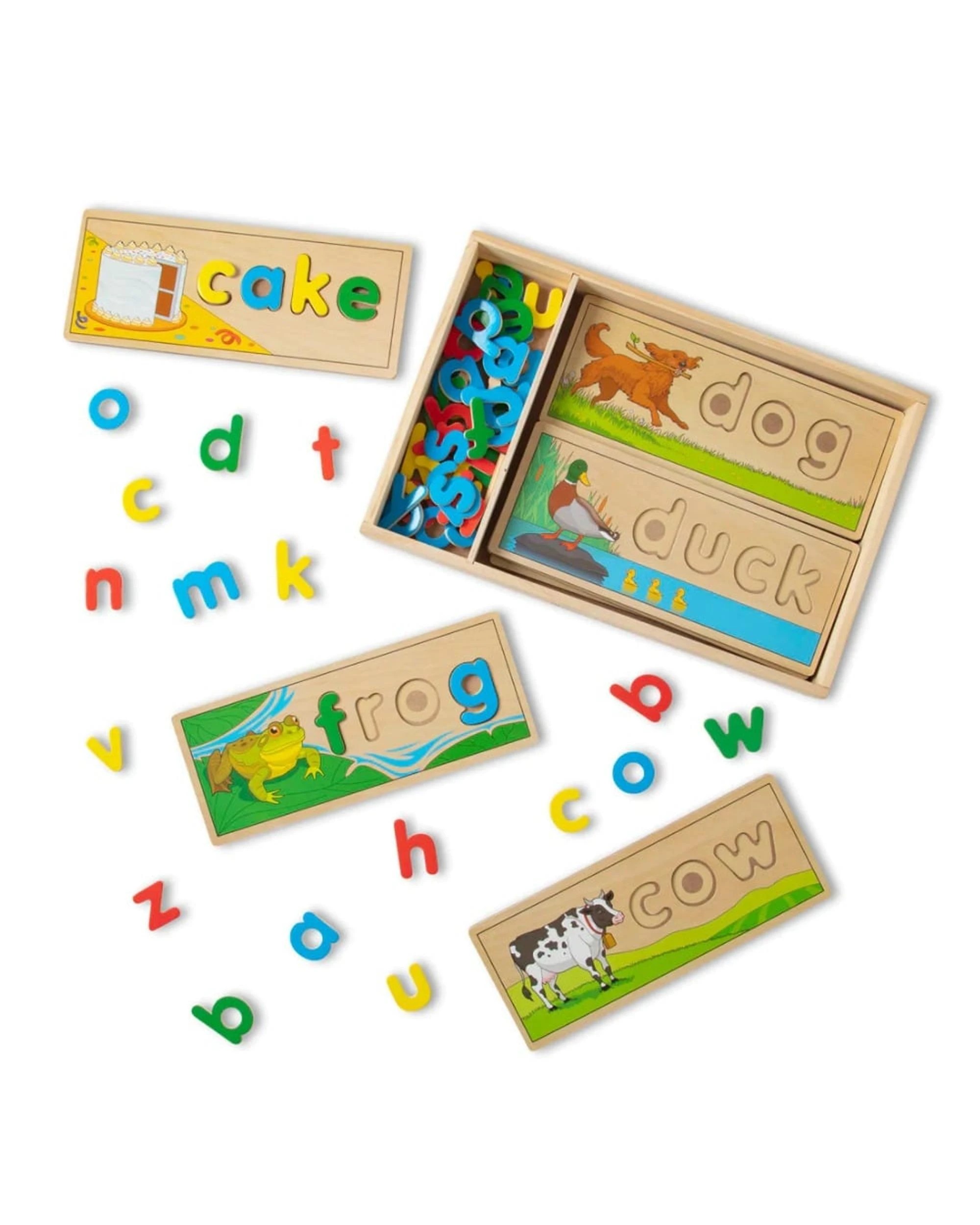 3 Melissa and Doug See and Spell Wooden Learning Toy, 3 of 6