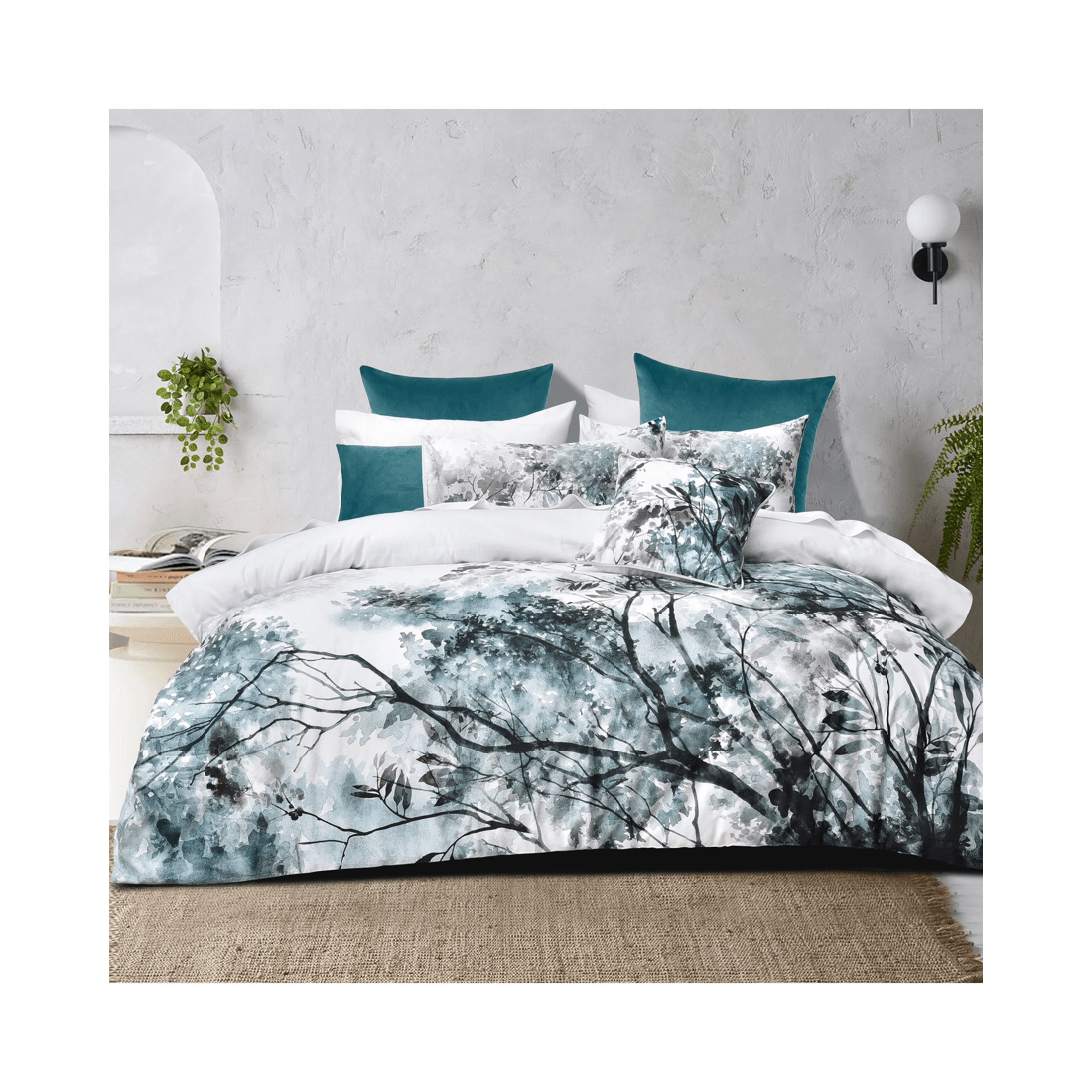 4 Bianca Bedding Sherbrooke Cotton Sateen Quilt Cover Set, White
 - King Bed
 - white, 4 of 4