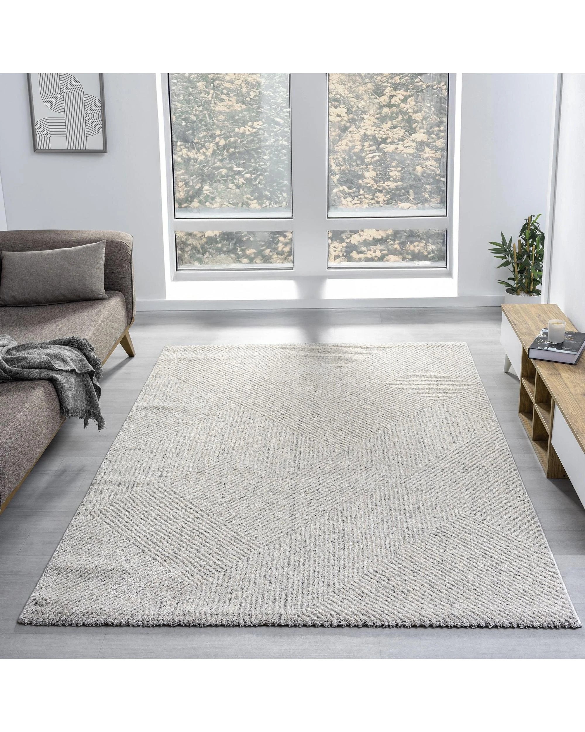 2 La Grace Home Galvin Premium Rug - 160x230cm - Sand, 2 of 10