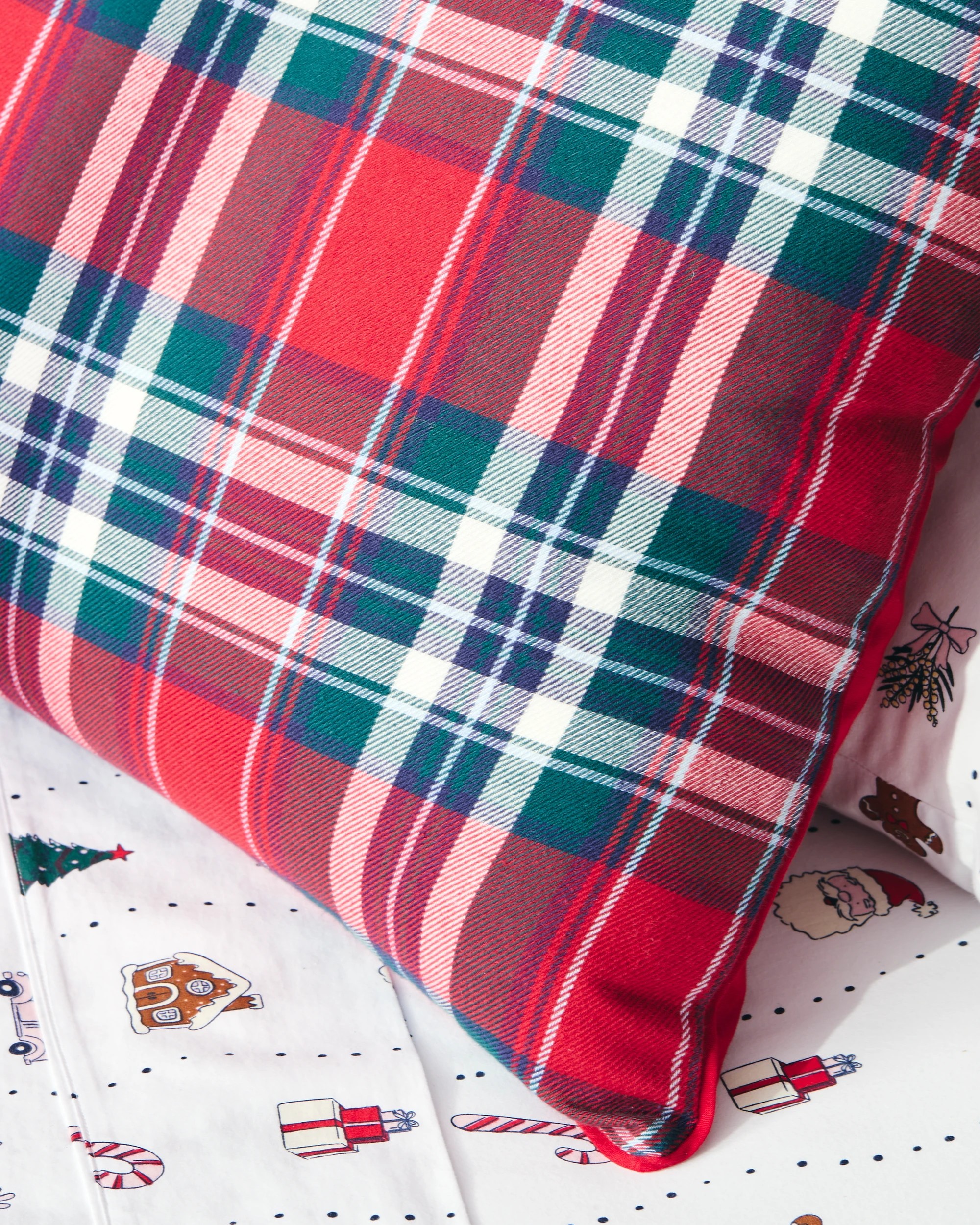 10 Target Christmas Plaid Check Quilt Cover Set - Double Bed - Red, 10 of 10