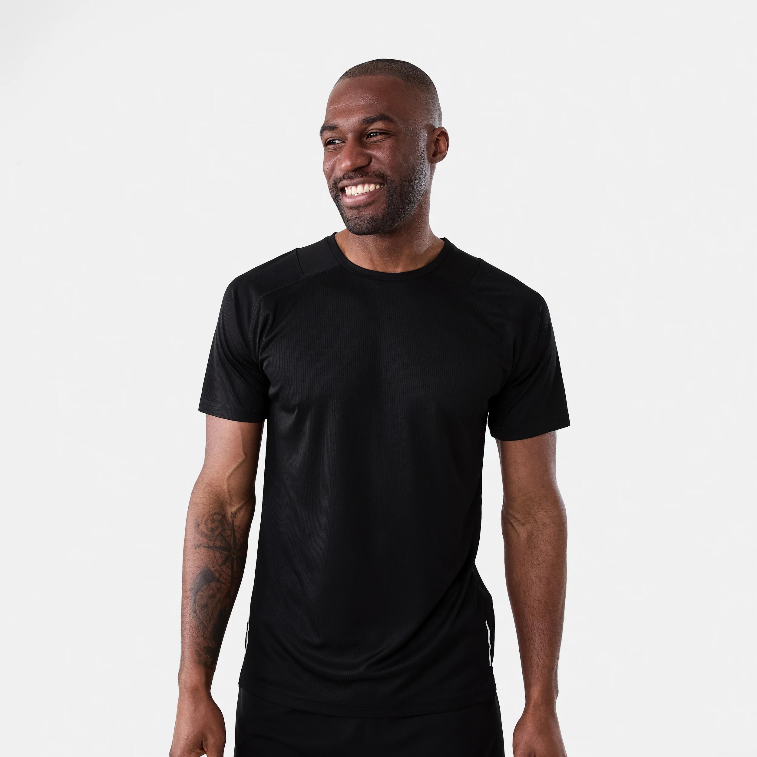 1 Active Mens Performance T-shirt BLACK, 1 of 7
