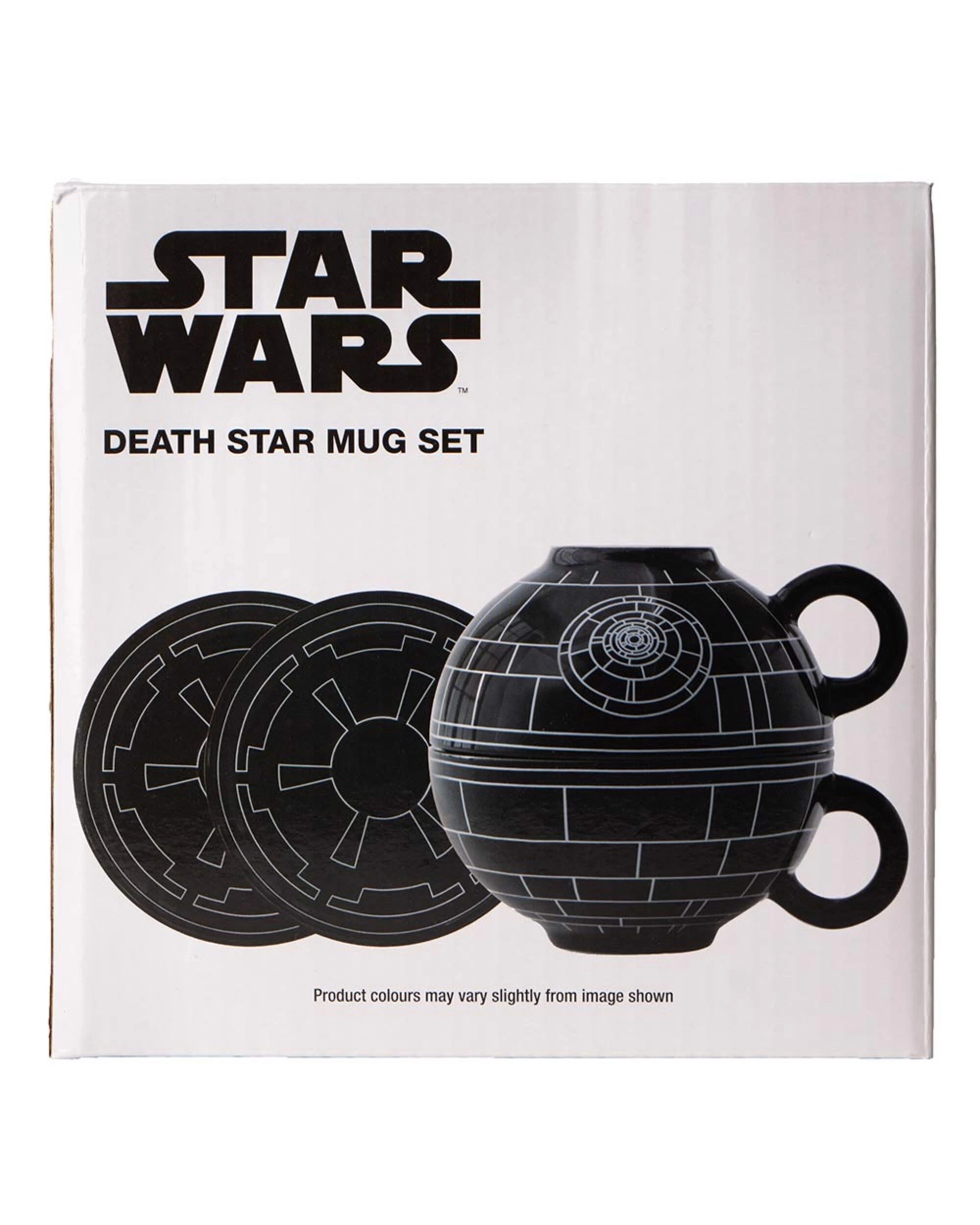 3 Star Wars - Death Star Teacup-Style Mug & Saucer 2-Pack - Black, 3 of 3