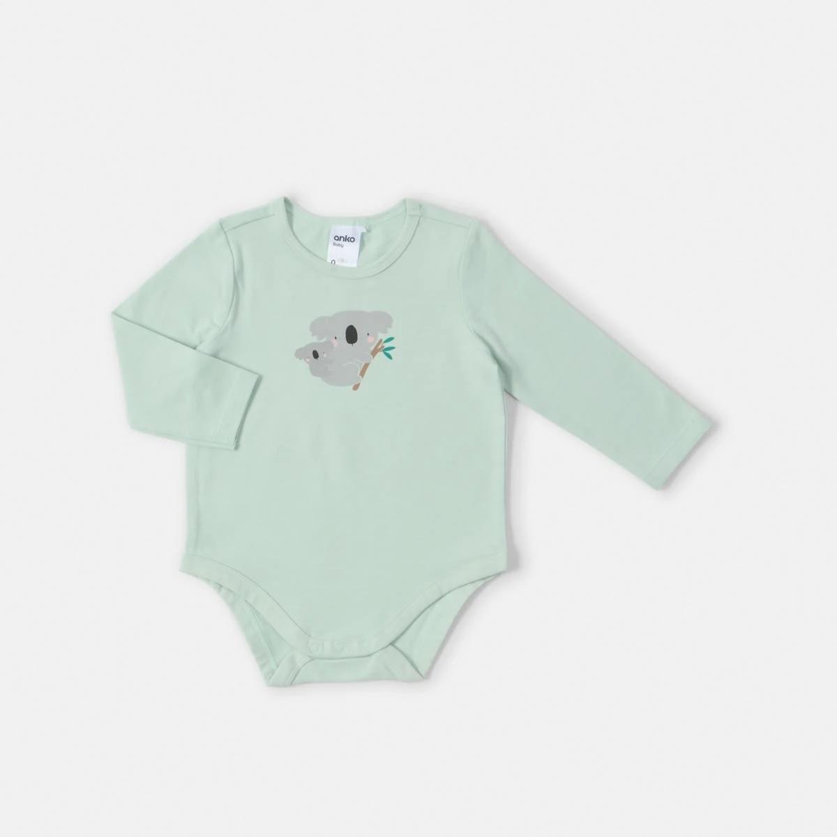 3 3 Pack Bodysuits Grn Koala, 3 of 8