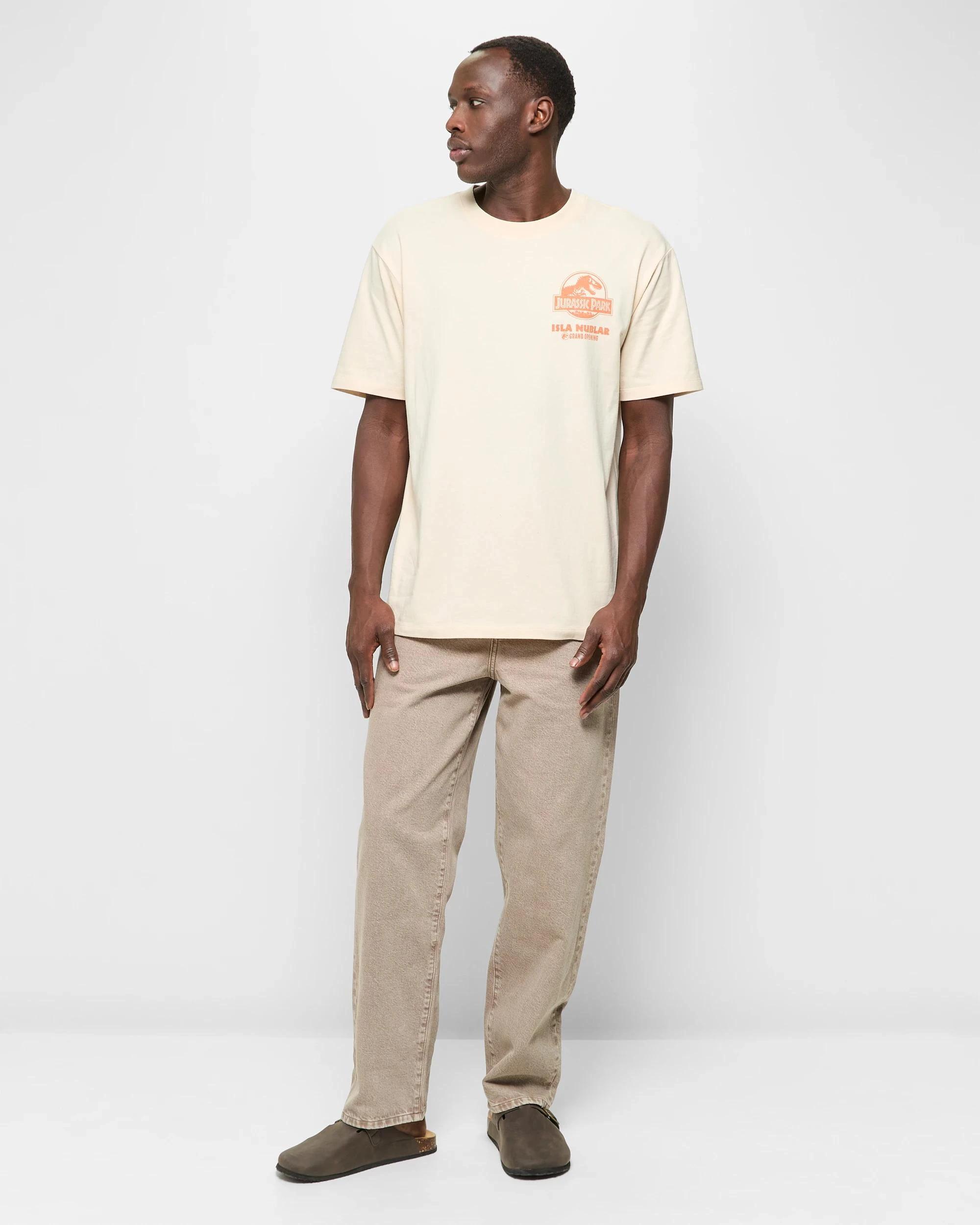 2 Licensed Australian Cotton Jurassic Park T-Shirt NEUTRAL, 2 of 6