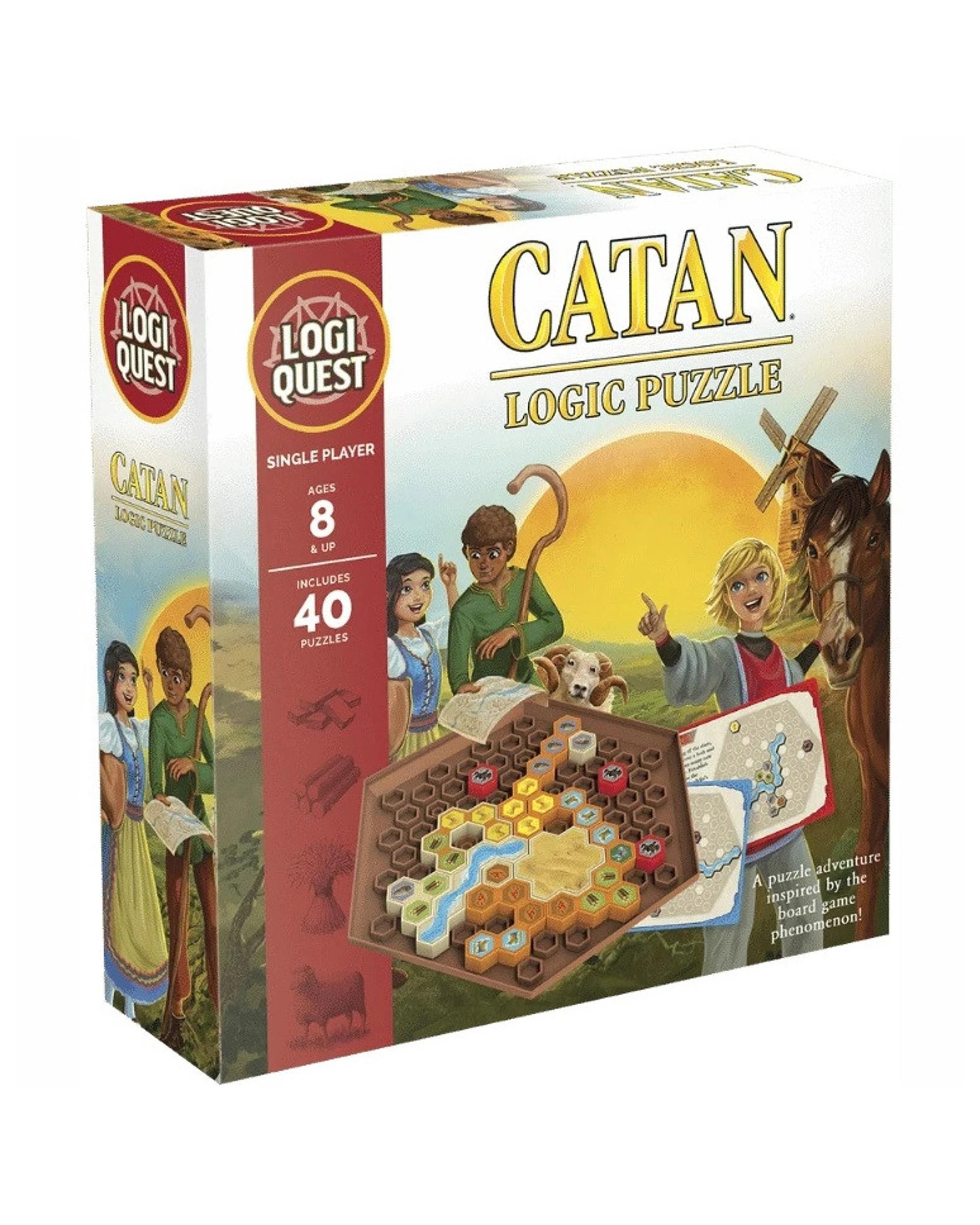 1 Logiquest Catan Logic Puzzle Board Game, 1 of 1