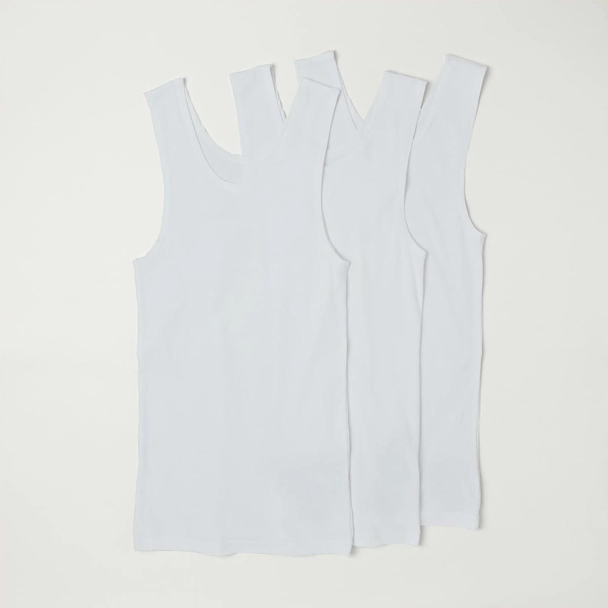 5 3 Pack Singlets White, 5 of 7