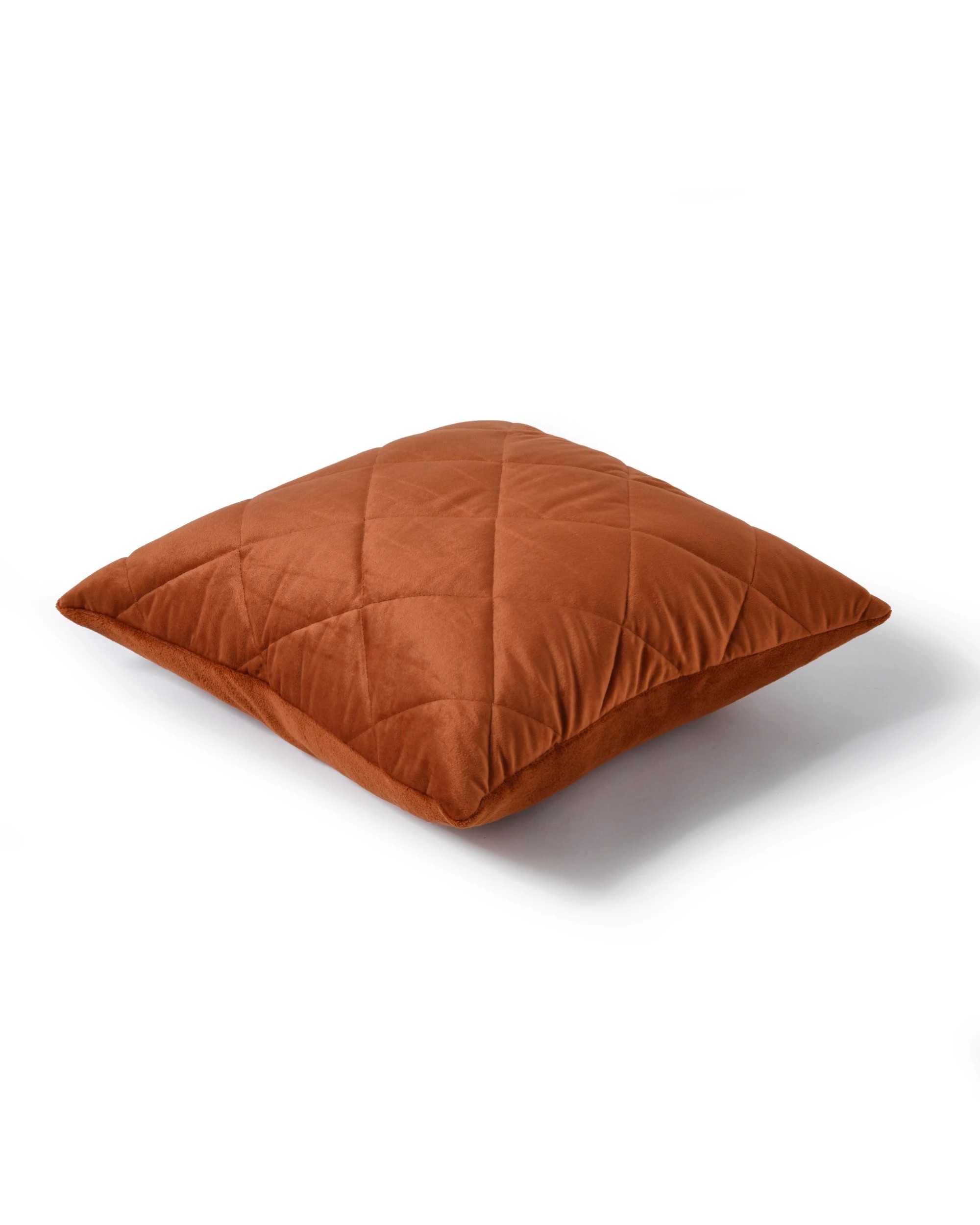 2 Dreamaker Haven Quilted Cushion 50x50cm - Rust, 2 of 4