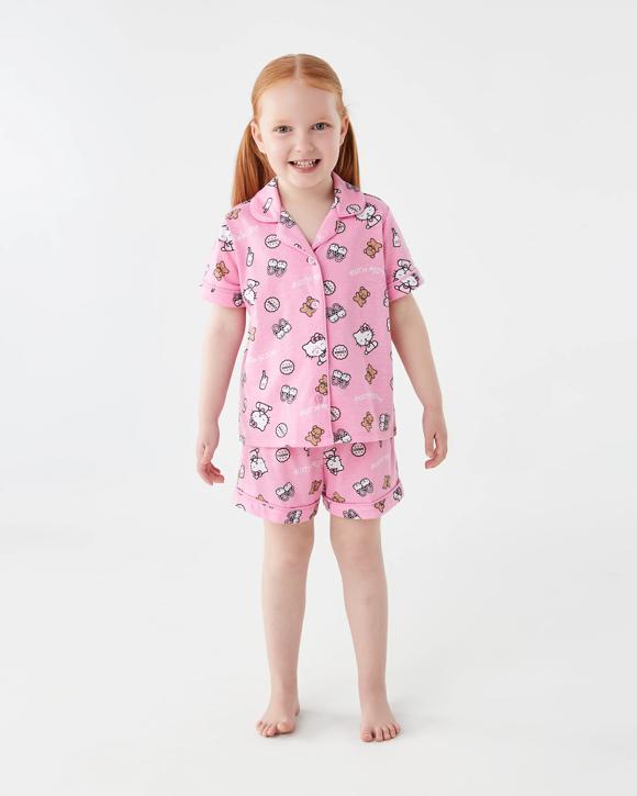 Hello Kitty License Button Down Pyjama Set
