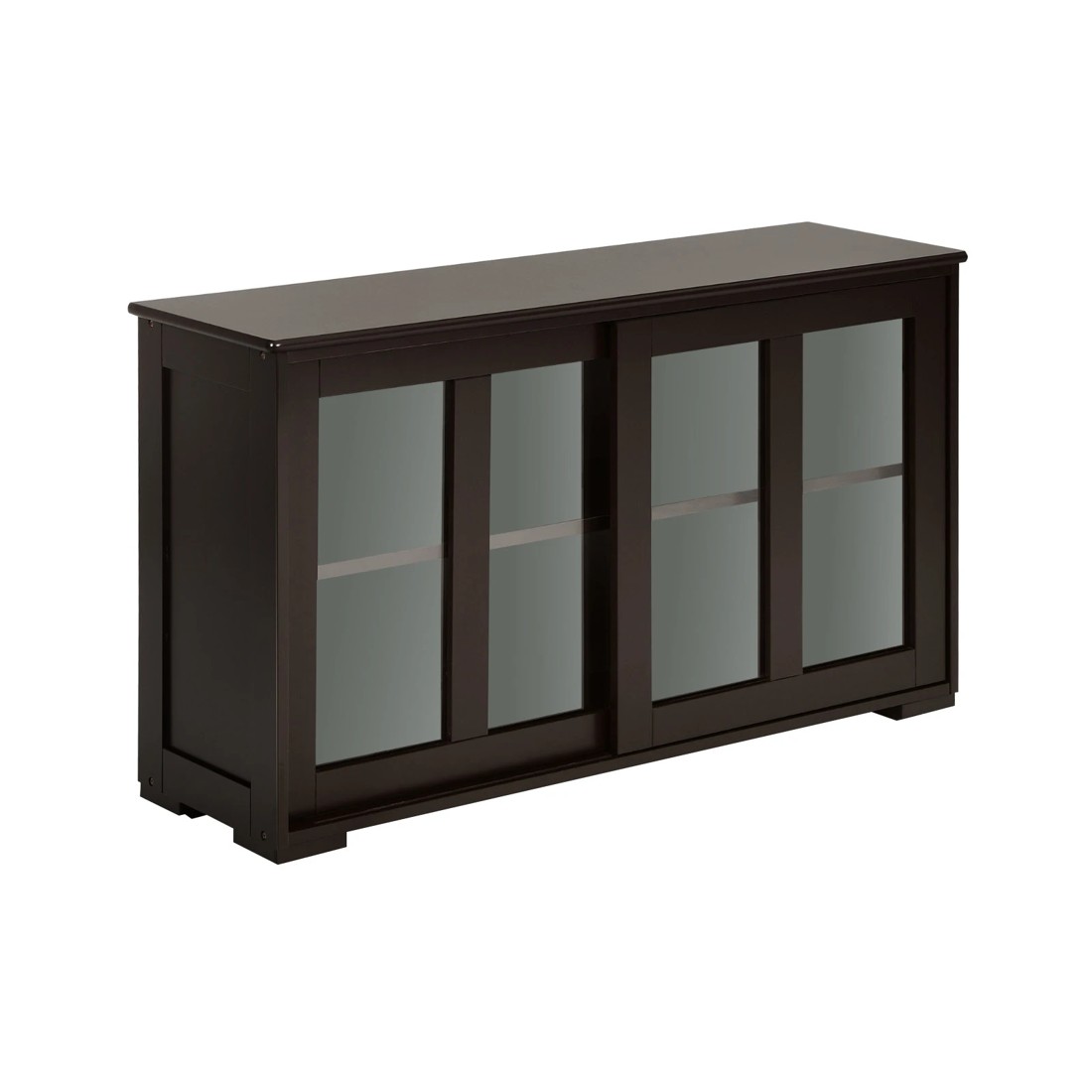 1 Costway Kitchen Buffet Storage Cabinet Black, 1 of 4