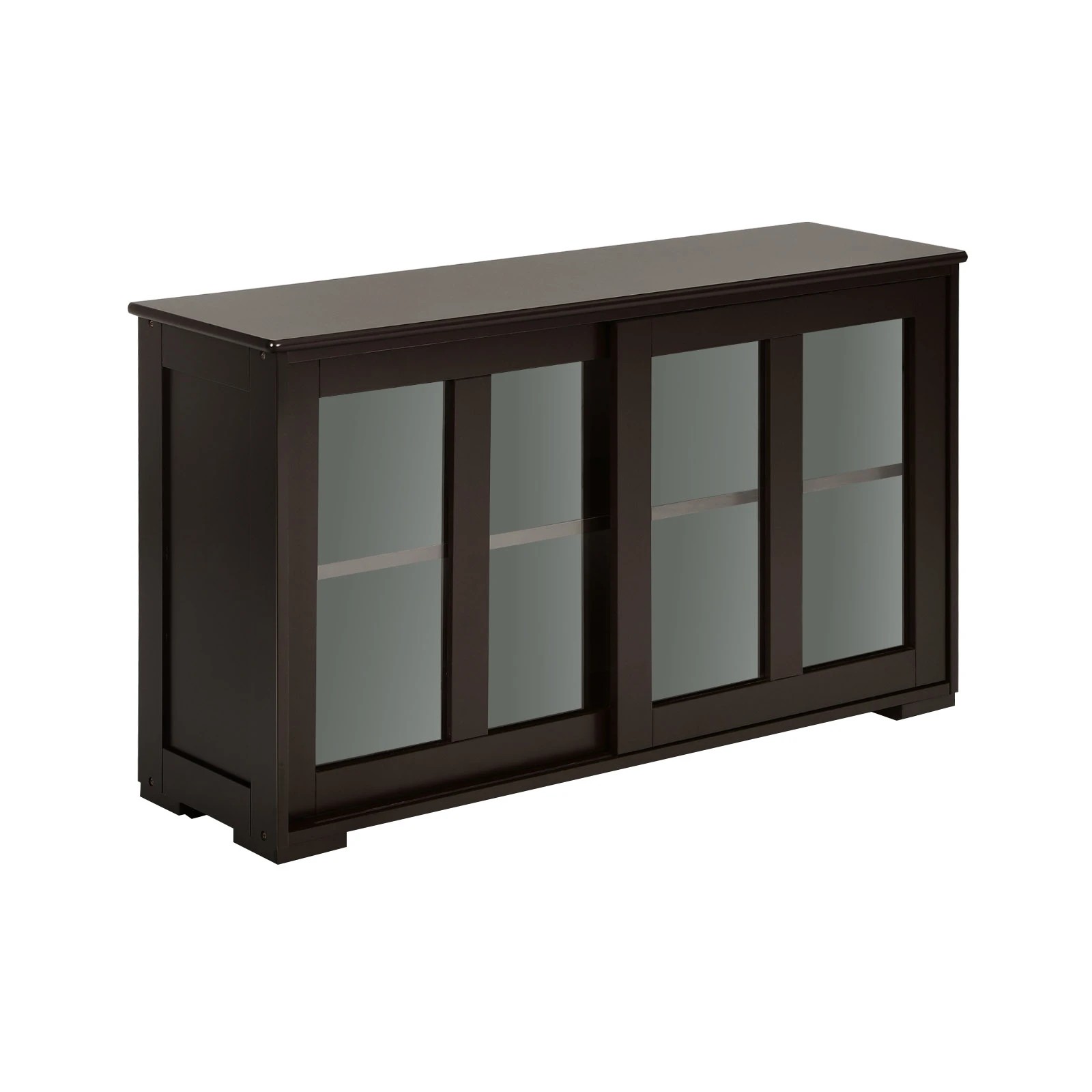 1 Costway Kitchen Buffet Storage Cabinet Black, 1 of 4