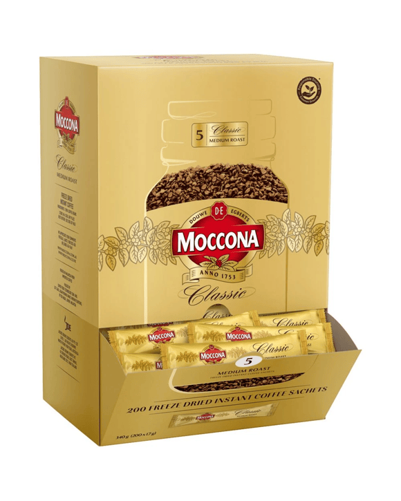 Moccona Classic Medium Roast Coffee Sachets 200 Pack