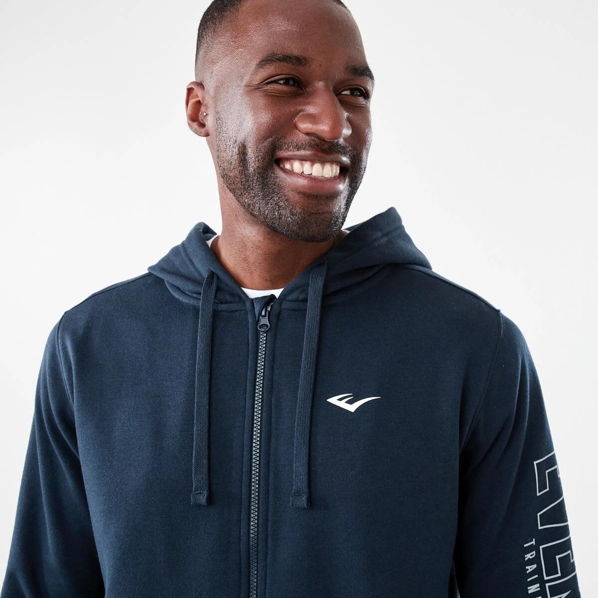 5 Everlast Mens Zip Through Hoodie EVER NAVY, 5 of 8